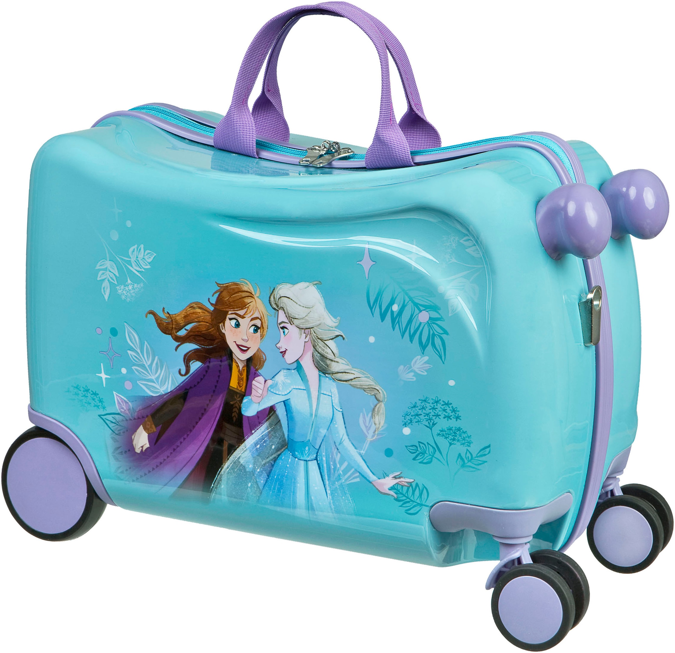 Kinderkoffer »Ride-on Trolley, Frozen«, 4 St. Rollen, zum sitzen und ziehen