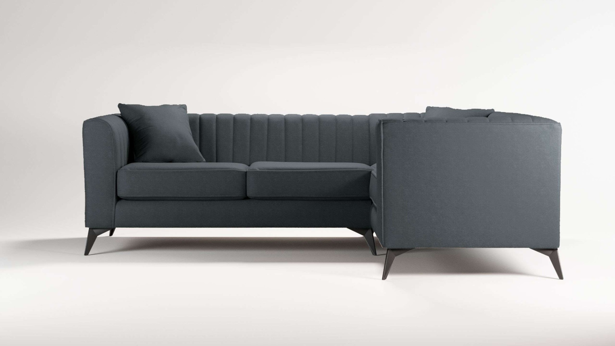 Places of Style Ecksofa "MATTHEW L-Form ideal für kleine Räume, Maße B/T/H: günstig online kaufen