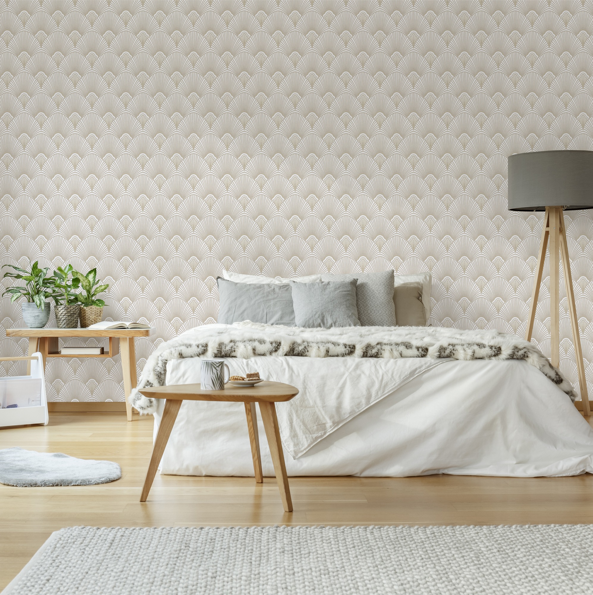 Sublime Vliestapete "ART DECO NATUREL" Retro geprägt Design Tapeten