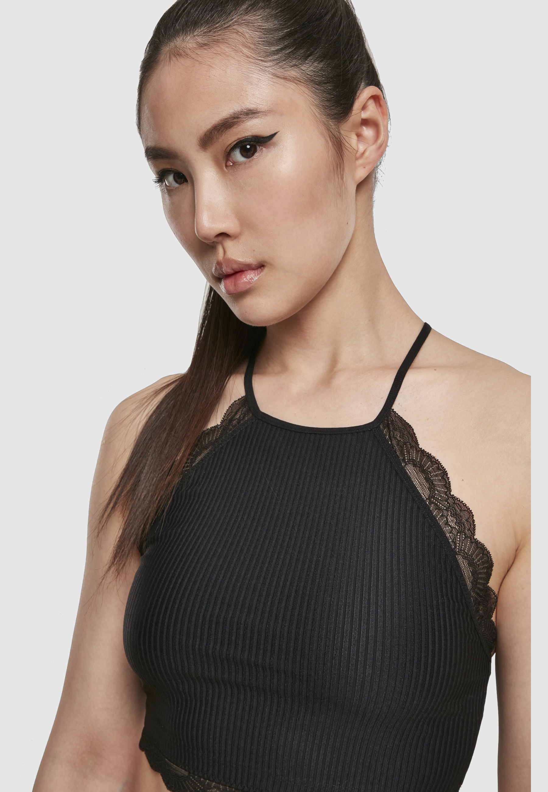 URBAN CLASSICS Sport-BH »Urban Classics Damen Ladies Laces String Top«