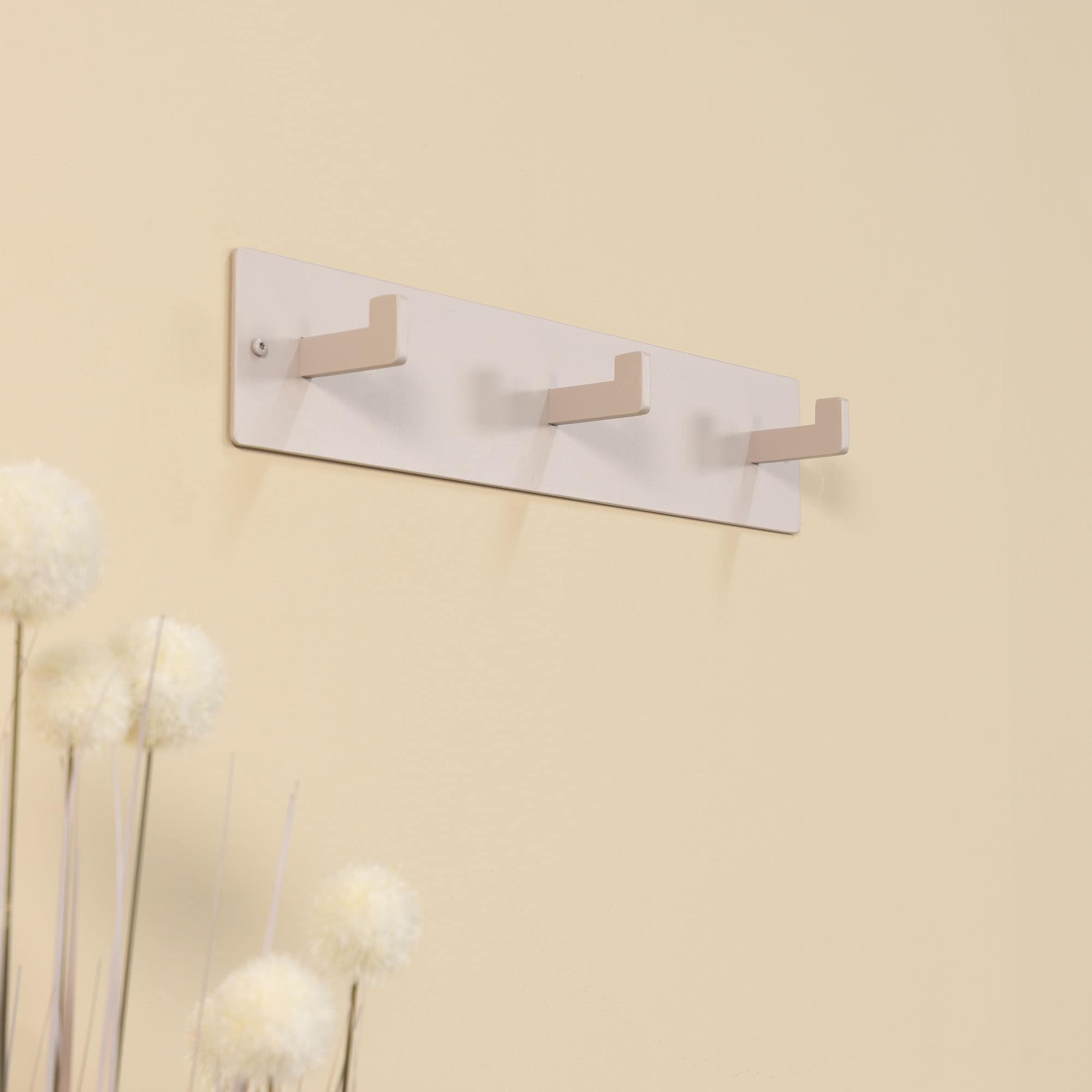 Spinder Design Garderobenhaken Metall, Zeitloses Design, 3 Haken, Breite 50 cm