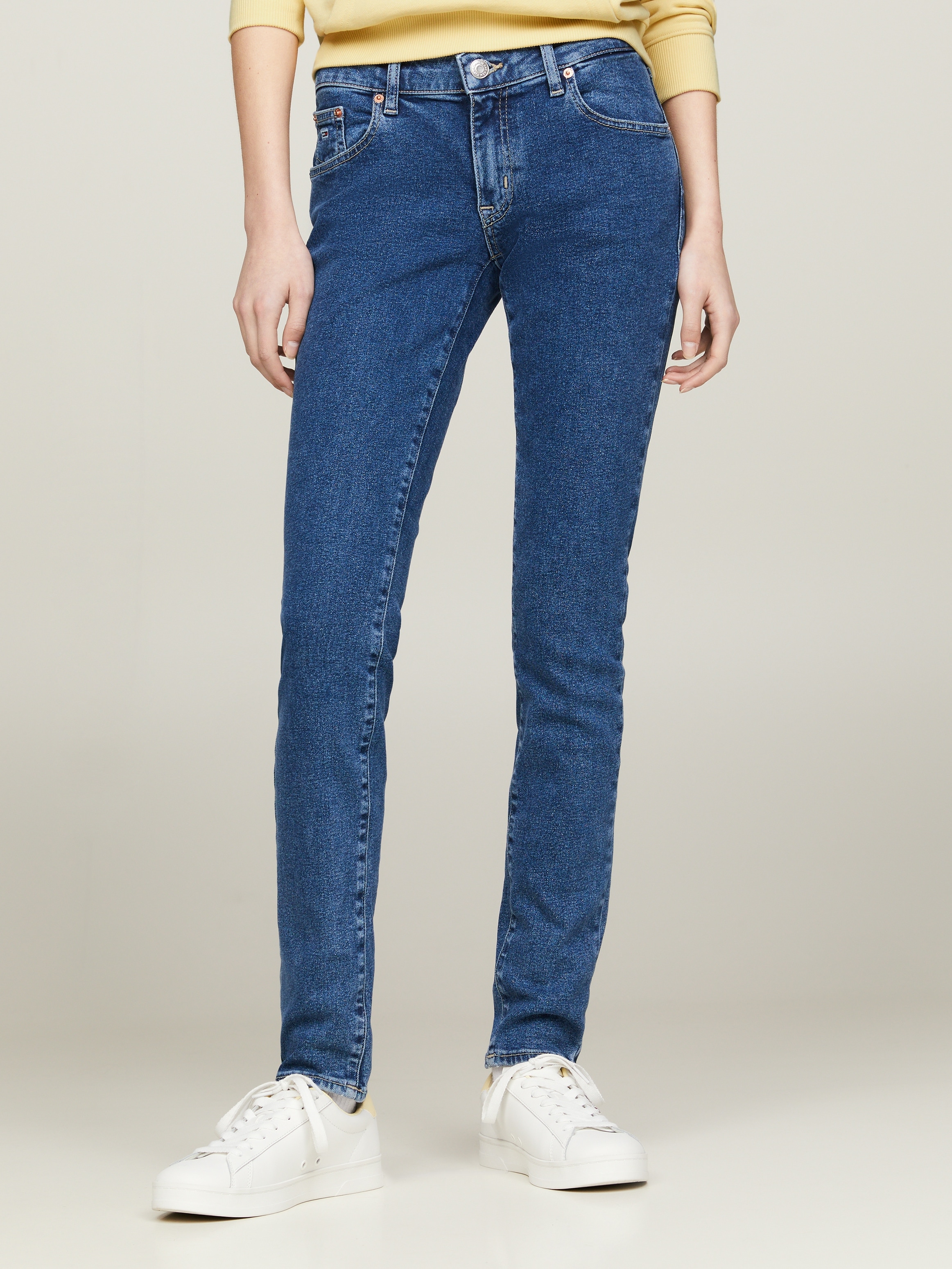 Tommy Jeans Slim-fit-Jeans "Skinny Jeans Marken Low Waist Mittlere Leibhöhe günstig online kaufen