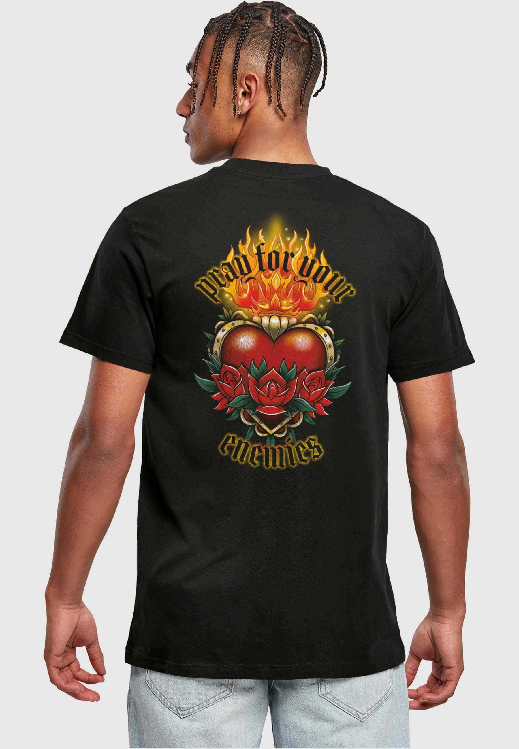 MisterTee T-Shirt »MisterTee Herren Pray For Your Enemies Tee«, (1 tlg.)