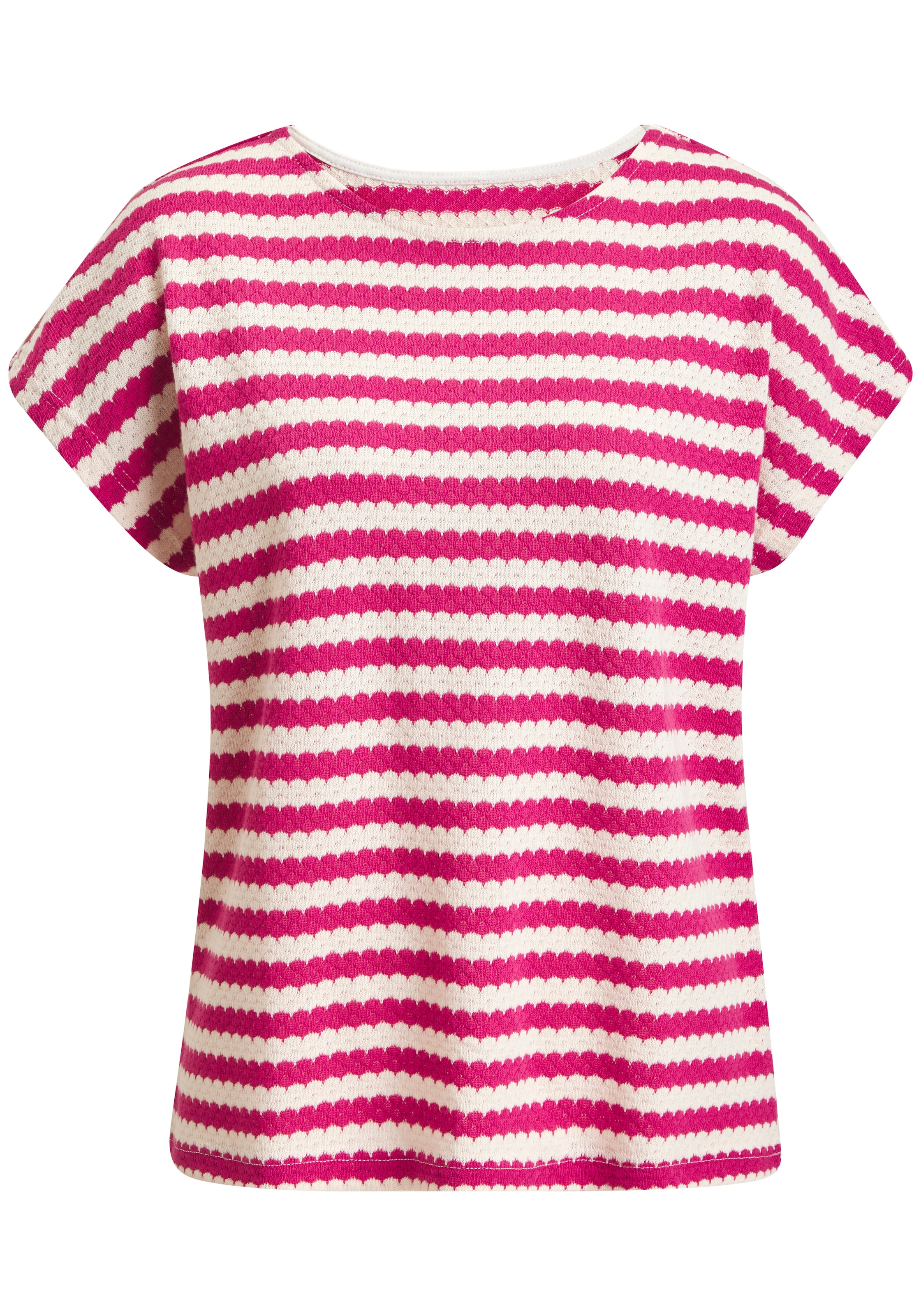 H.I.S T-Shirt "mit Wellenstreifen" 1 aus besonderer Strukturqualität günstig online kaufen