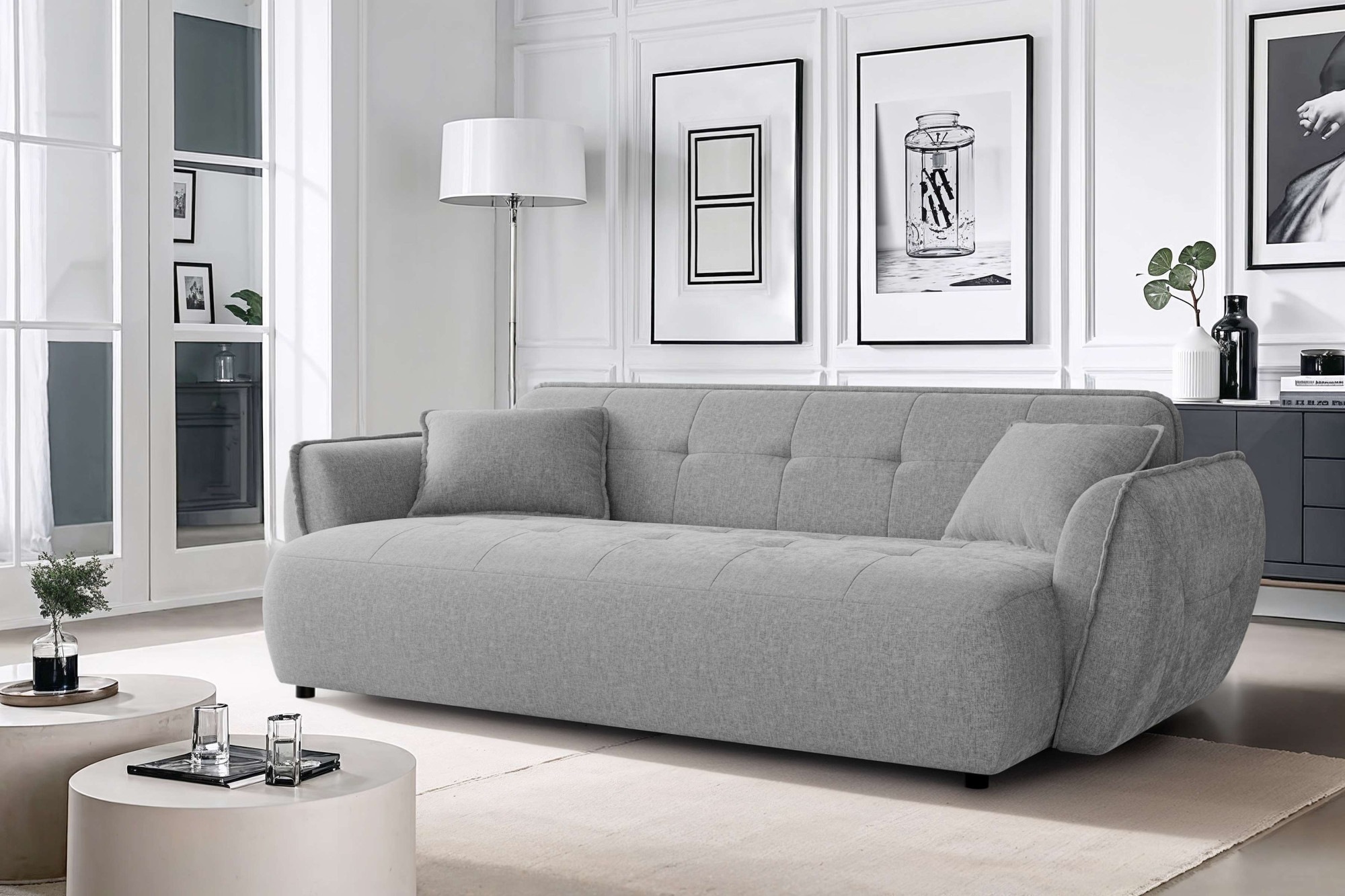 Home Affaire Canapé 3 Places Mirelda Gris 3