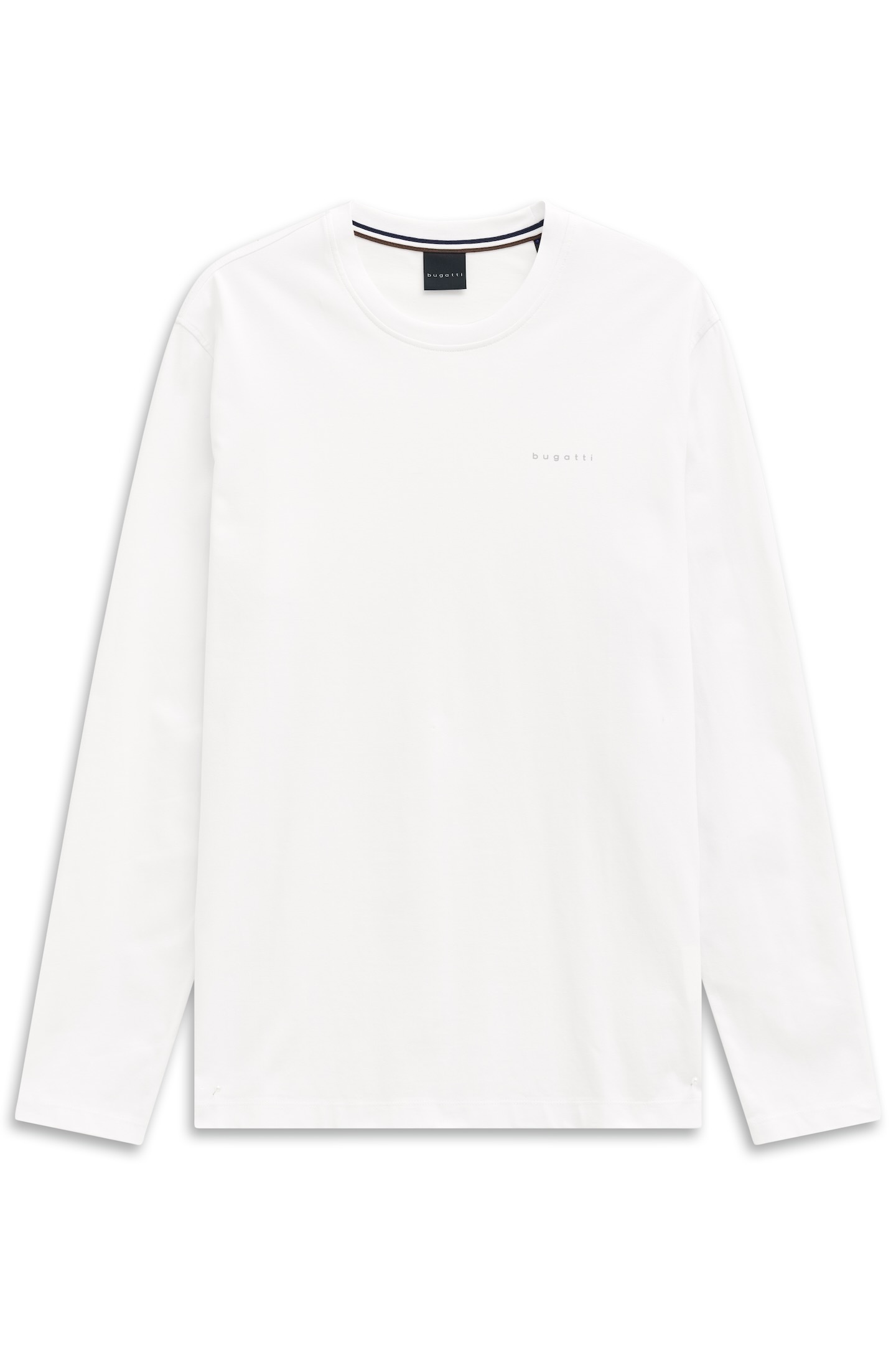 bugatti Longsweatshirt »Rundhals«, im Modern Fit aus Baumwolle