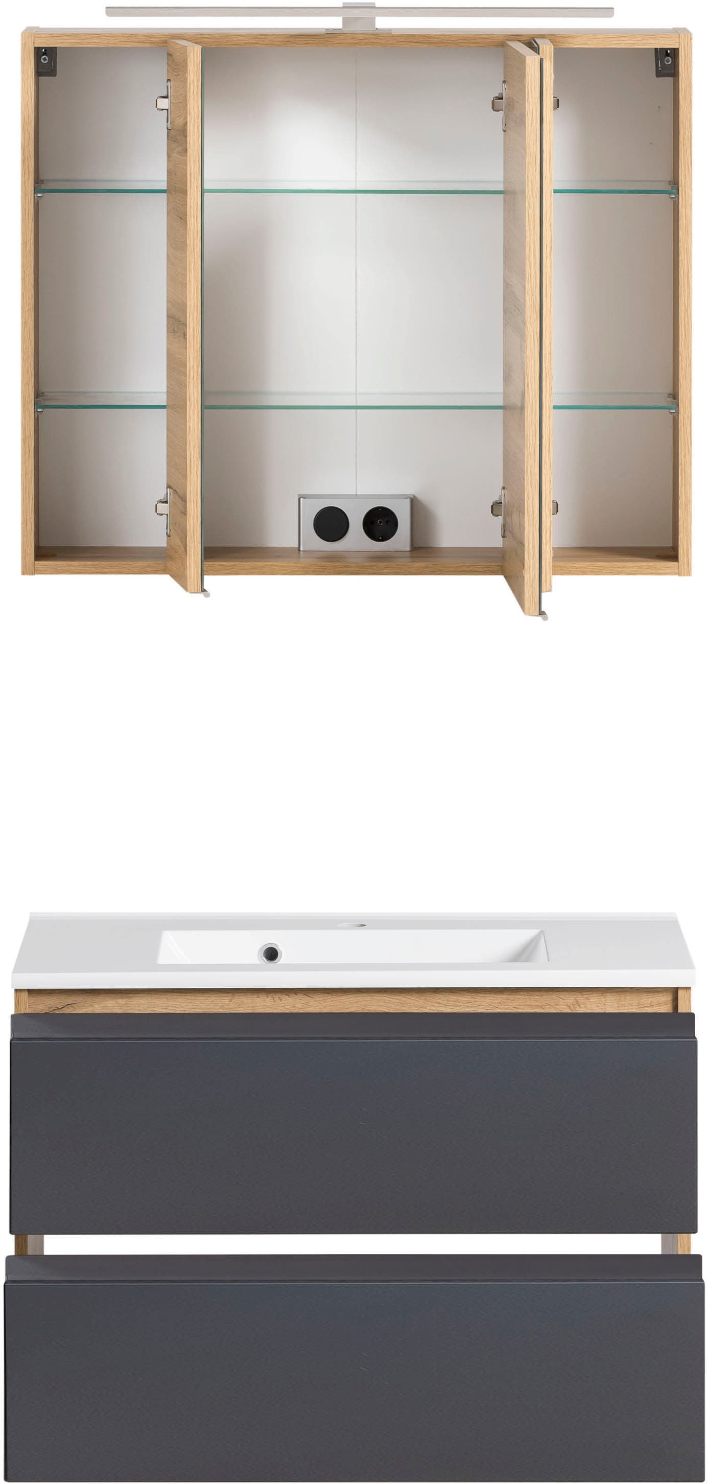 Thumbnail - welltime Badmöbel-Set "Sölden" 2 Stk. tlg.