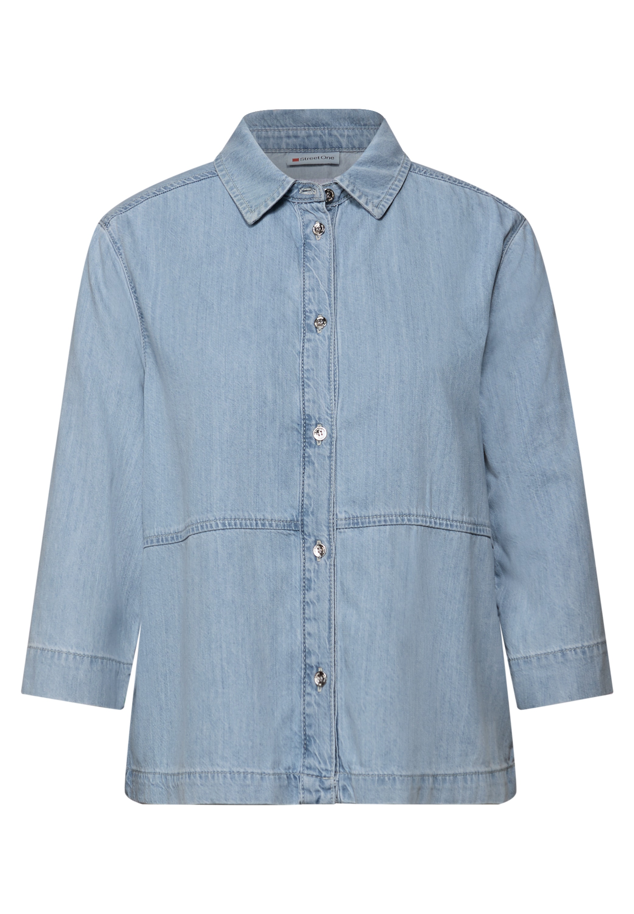 STREET ONE Jeansbluse, mit Knopfleiste