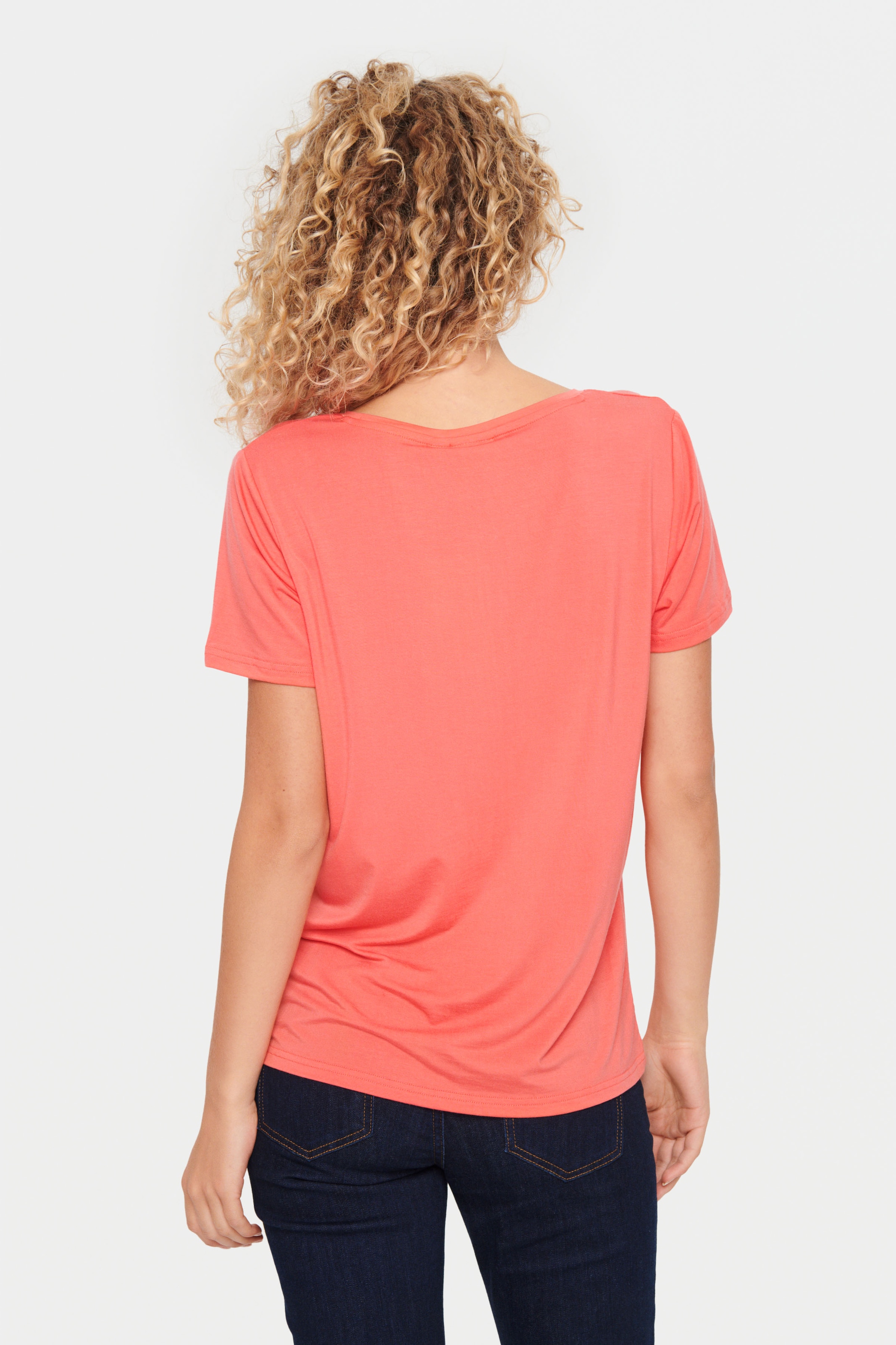 Saint Tropez Kurzarmshirt »AdeliaSZ V-N T-Shirt«