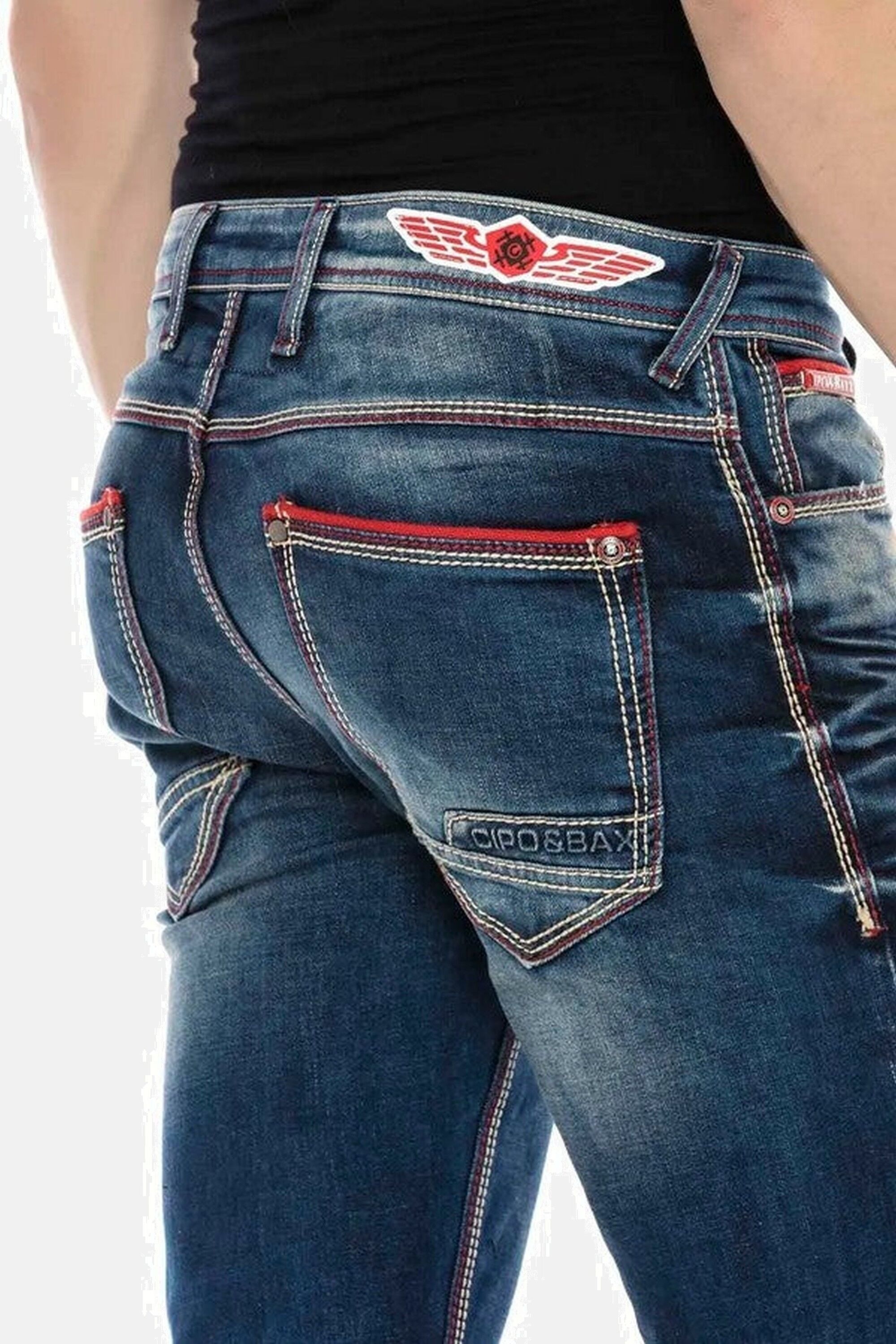 Cipo & Baxx Straight-Jeans »Jeans«, im Straight Fit-Schnitt, CD557