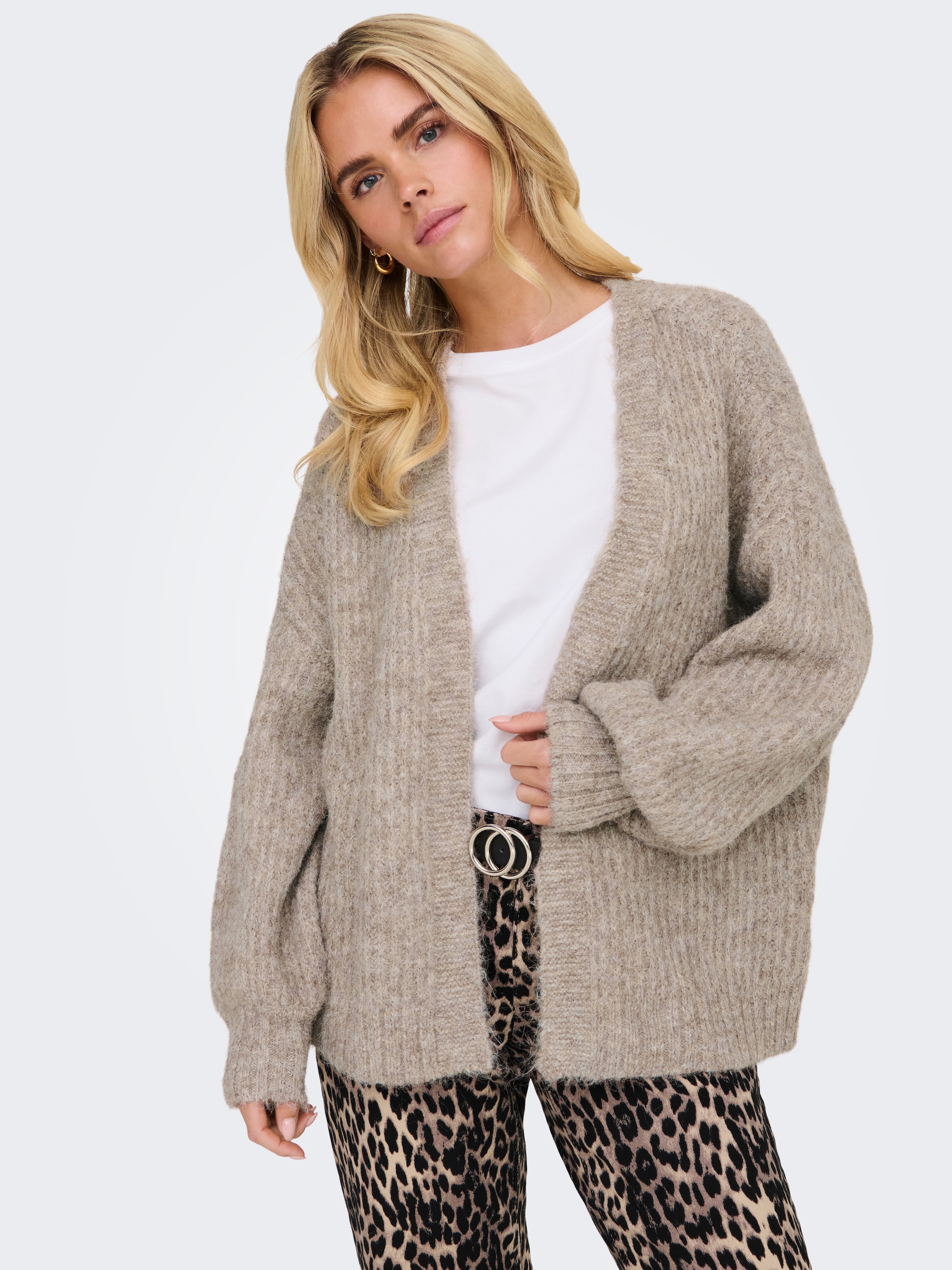 ONLY Strickjacke ONLMAGGIE LIFE LS RIB OPEN CARDI CC KNT günstig online kaufen