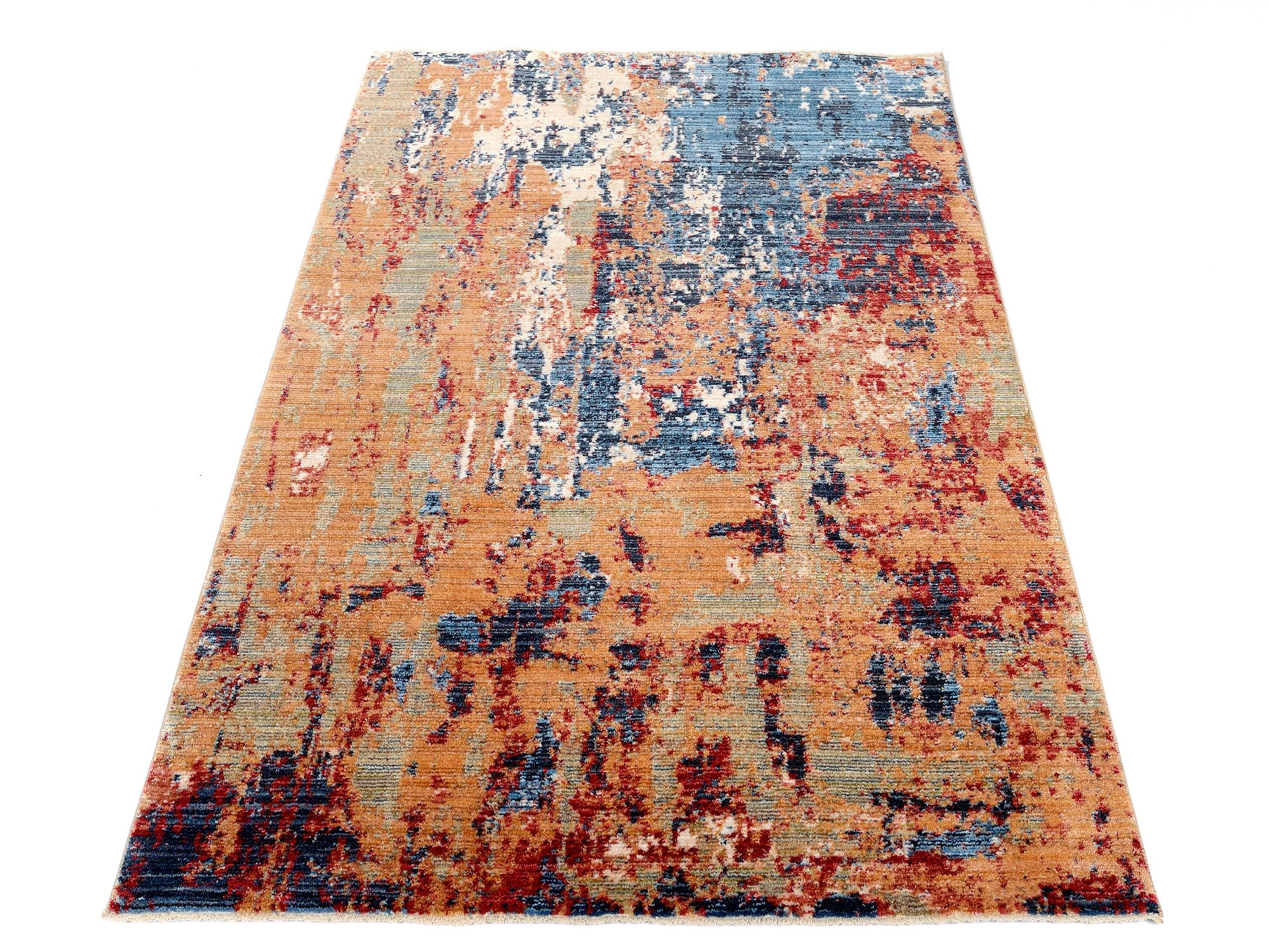Teppich "Corso" Gr. 6, orange, B:200cm H:8mm L:290cm, Kunstfaser, GALLERY M BRANDED BY MUSTERRING, Teppiche, Teppich, Kurzflor, Vintage, Wohnzimmer