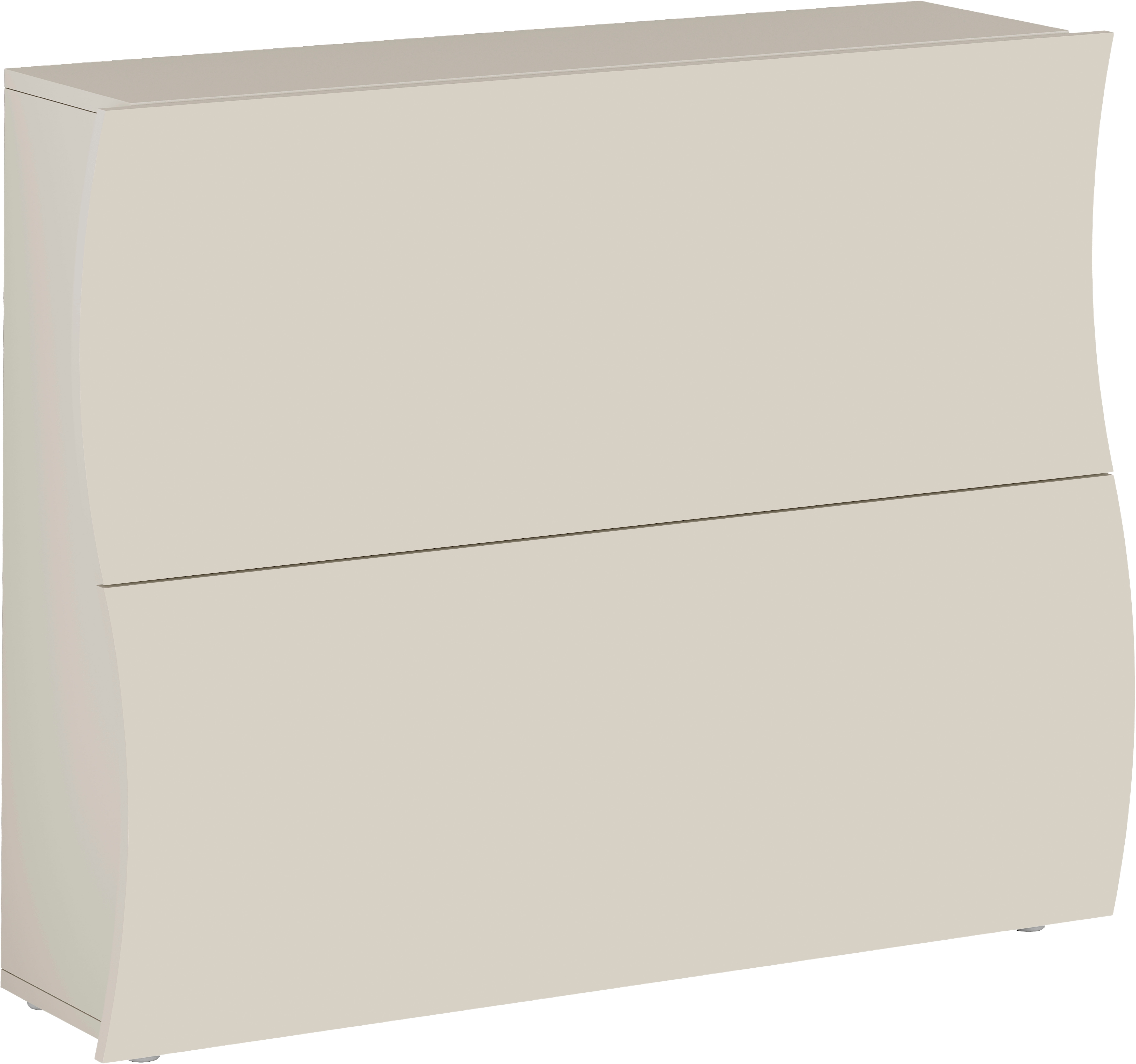 Home affaire Schuhschrank "Schuhschrank mit Klappen / Schuhkommode, Höhe 81 cm" onda 101 cm breit, Kaschmir,mit 2 klapptüren, made in italy