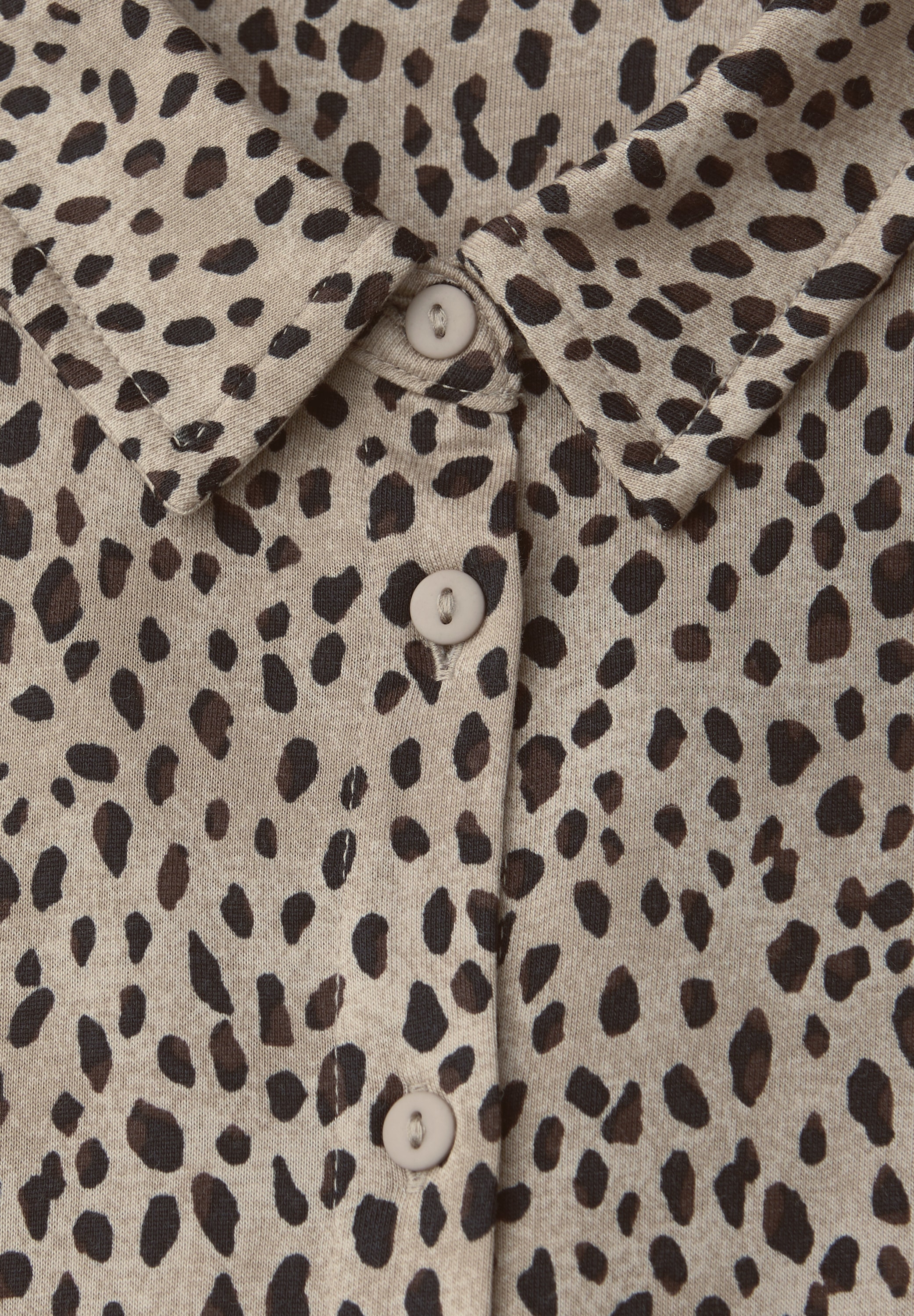 STREET ONE Langarmshirt mit Leo-Print