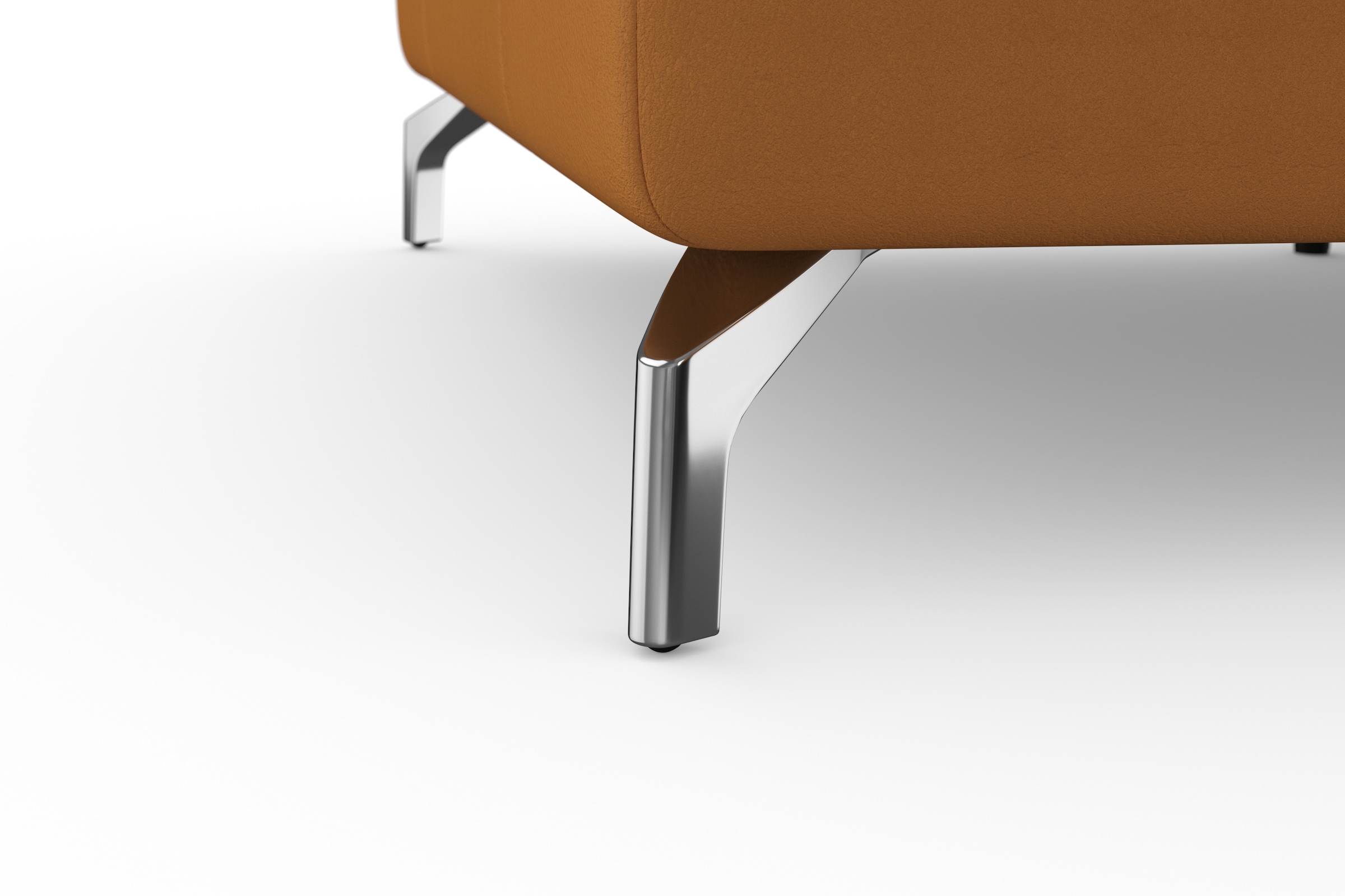 sit&more Ecksofa »Bendigo L-Form«, inklusive Sitztiefenverstellung, Bodenfreiheit 12 cm, in 2 Fußfarben