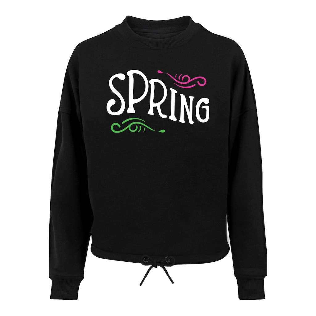 Merchcode Sweater »Merchcode Damen Ladies Spring text - Oversize Crewneck«