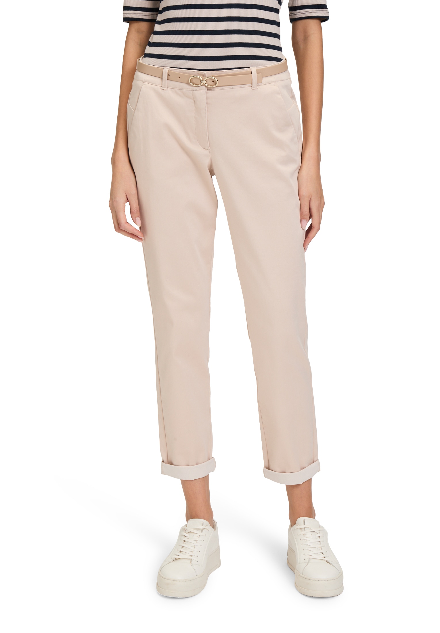 Betty Barclay Chinohose "Damen Chino-Hose unifarben" Gürtel günstig online kaufen