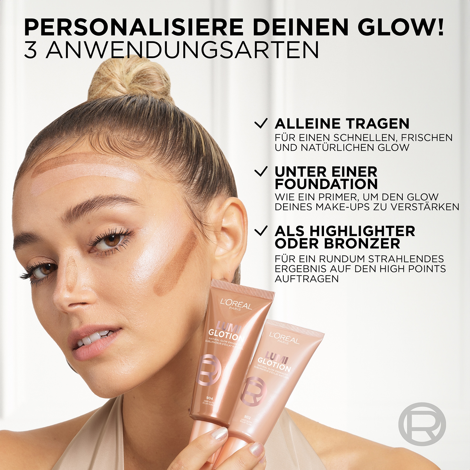 L'ORÉAL PARIS Schmink-Set »L'Oréal Paris Bestseller Glow Look Set«, mit vielseitigen Kombinationsmöglichkeiten