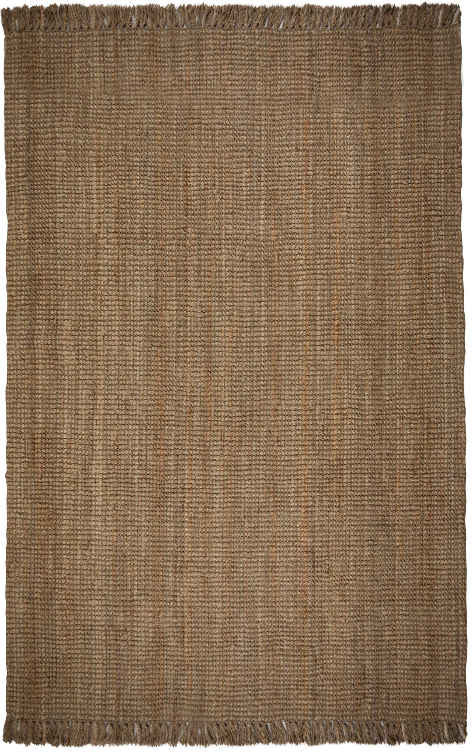 FLAIR RUGS Teppich »Jute Boucle«, rechteckig, aus 100% Jute, mit Fransen, aus Naturfasern