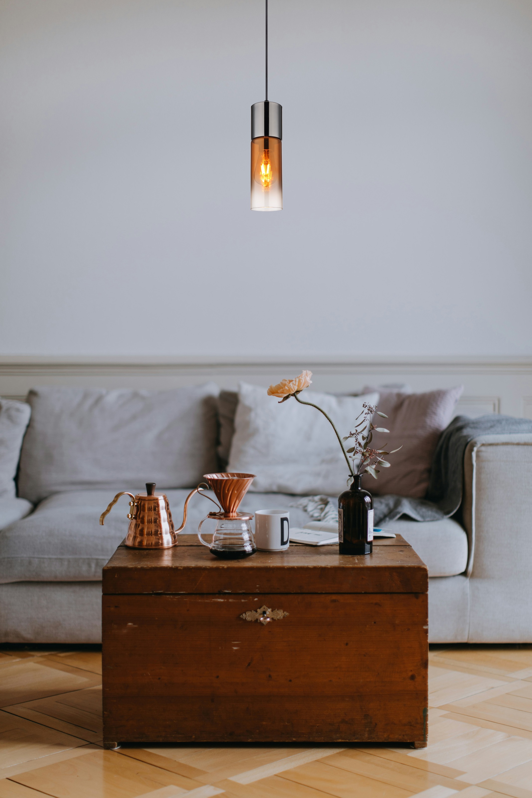 GLOBO LIGHTING Hängeleuchte »ANNIKA« E27 1 Stk. Hängelampe Esszimmer-Leuchte Esstischleuchte Wohnzimmer