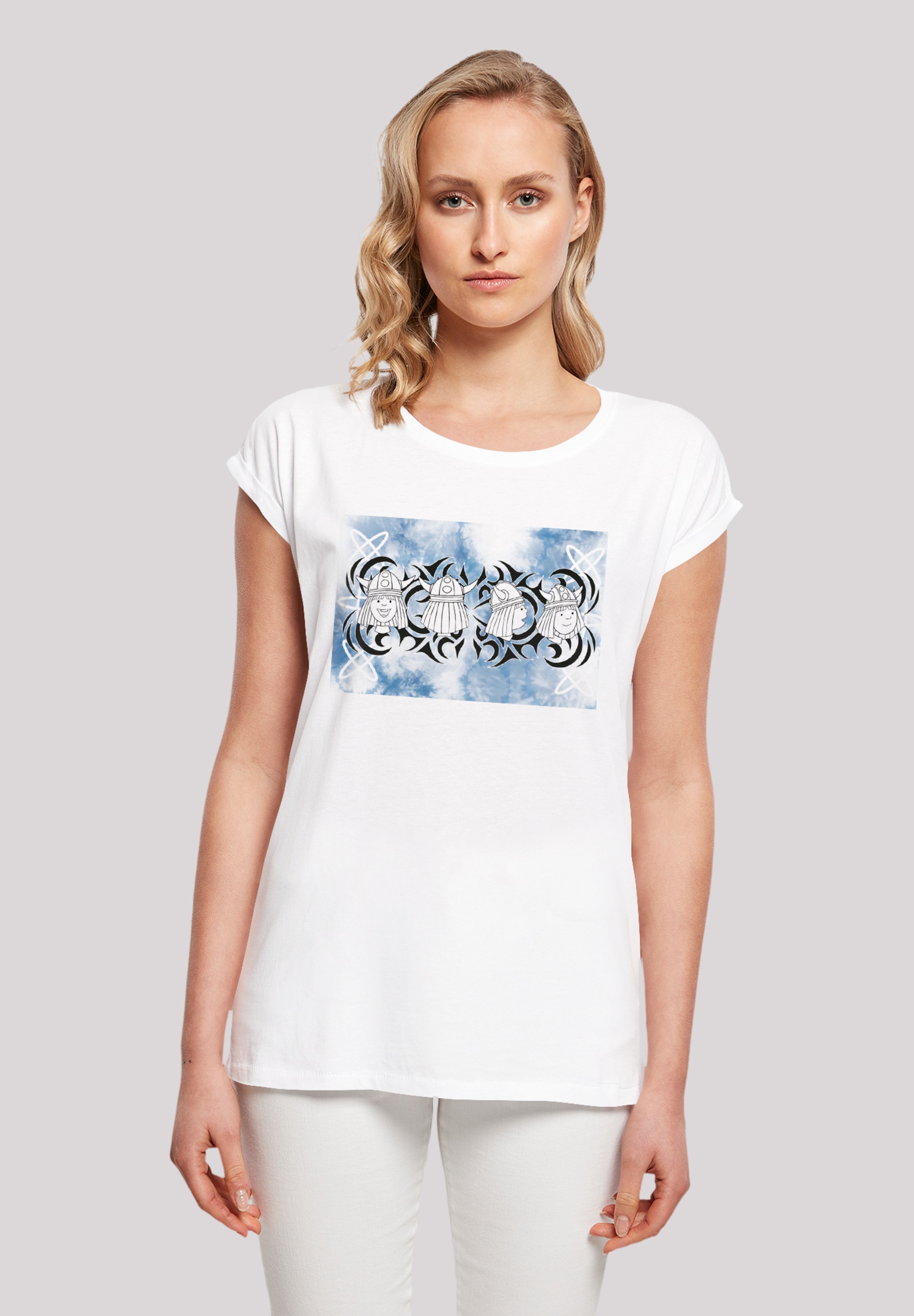 1 Damen T-Shirt "Wickie und die starken Männer Turn Your Head", weiß, Gr. L, Obermaterial: 100% Baumwolle, Shirts, Retro, Heroes of Childhood, TV