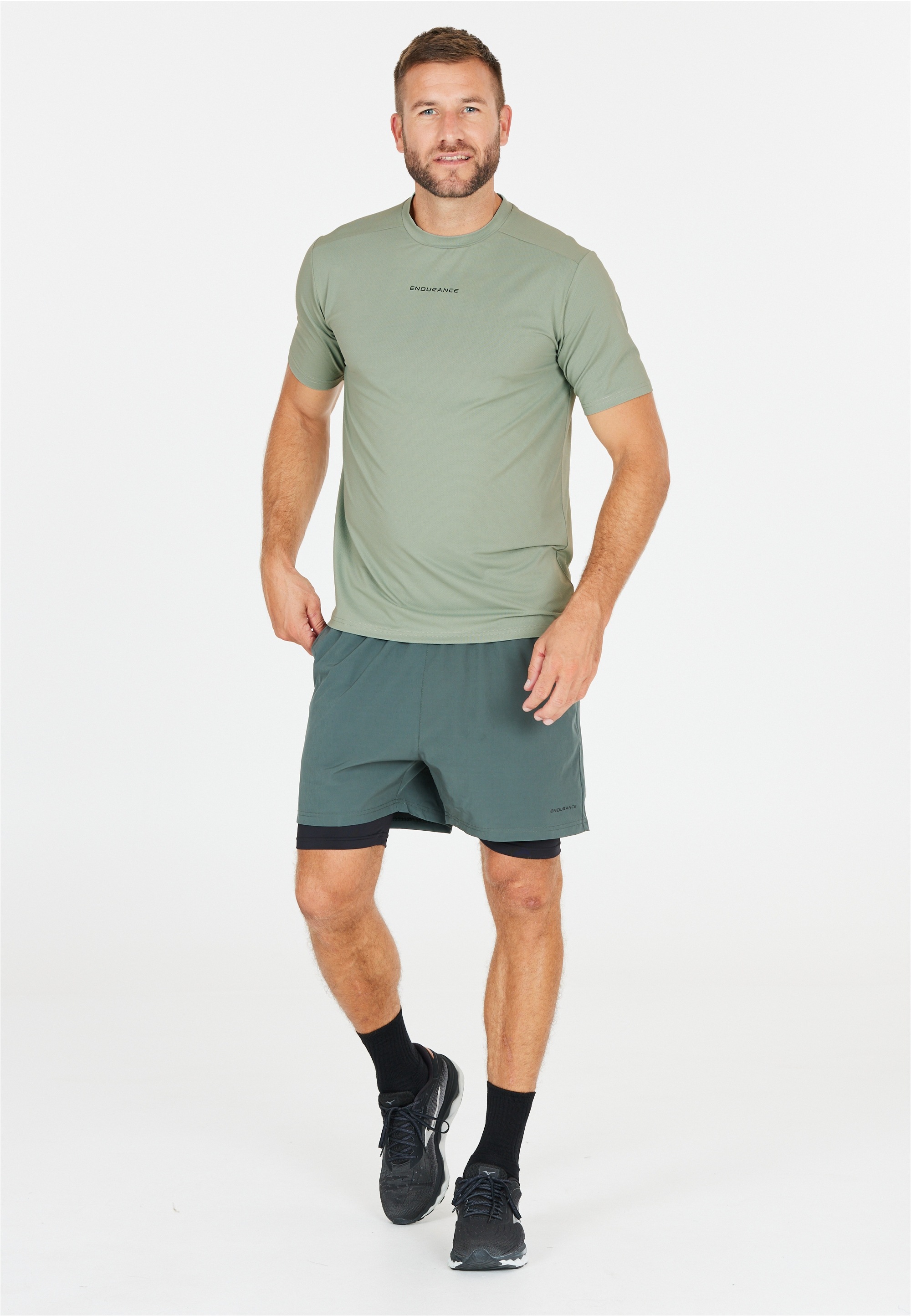 ENDURANCE Funktionsshirt »Loker«, Mit 4-Wege-Stretch und recycelten Materialien