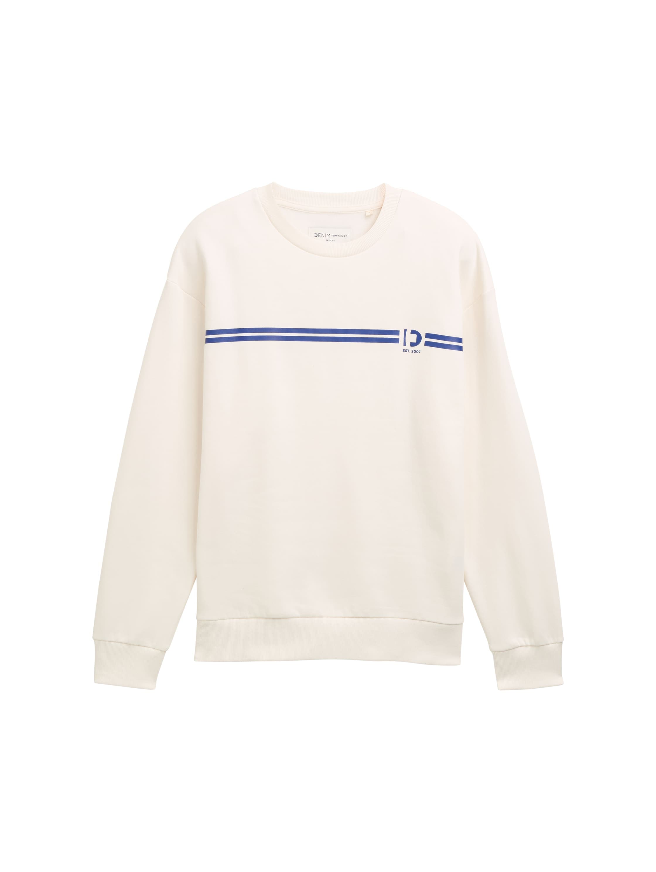 TOM TAILOR Denim Sweatshirt, mit Logo-Print