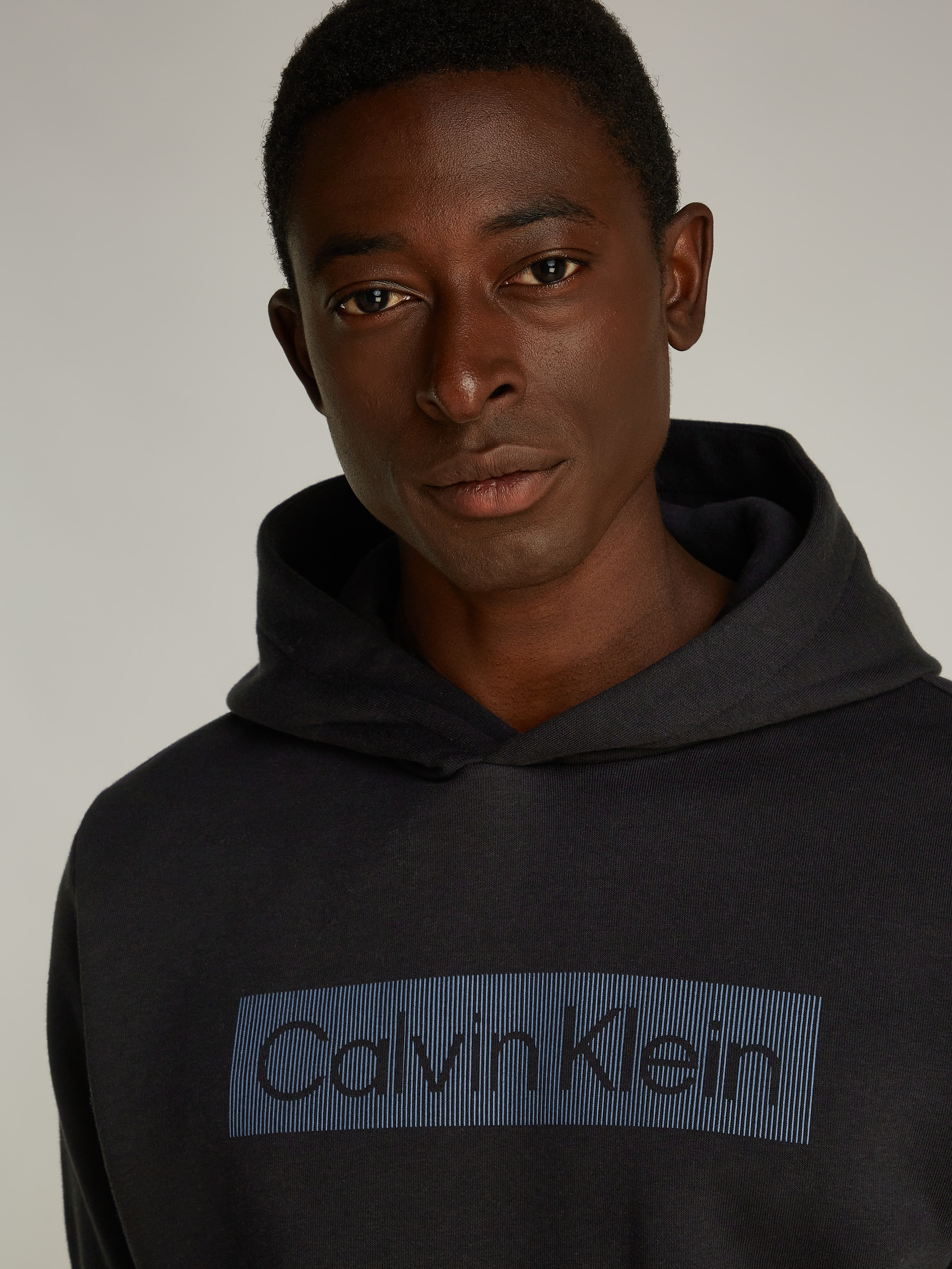 Calvin Klein Kapuzensweatshirt "BOX STRIPED LOGO HOODIE", mit Logoschriftzu günstig online kaufen