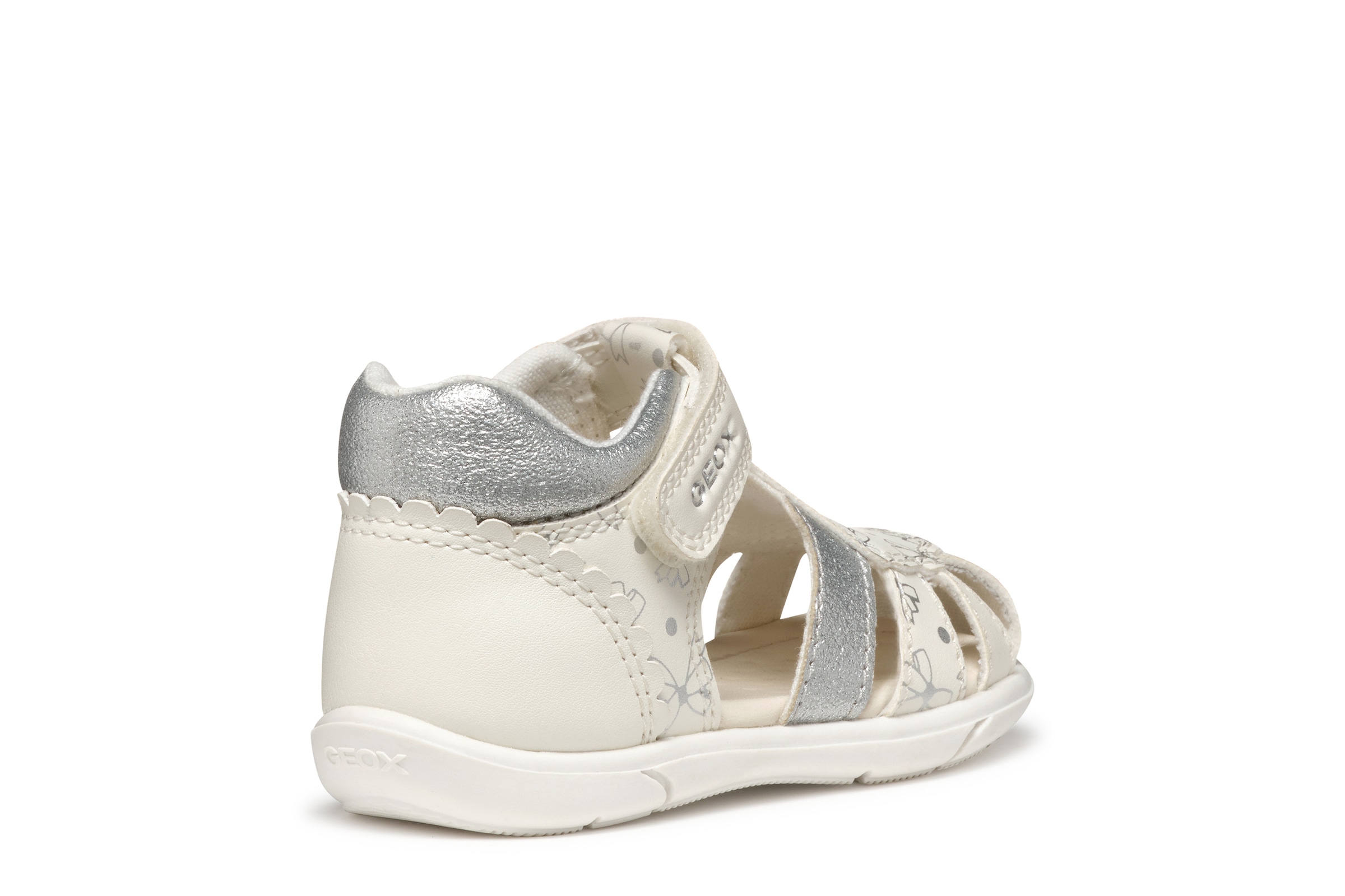 Geox Lauflernschuh »B SANDAL ZAPITO GIRL«  Babyschuh, Sommerschuh, Klettschuh, Größenschablone zum Download