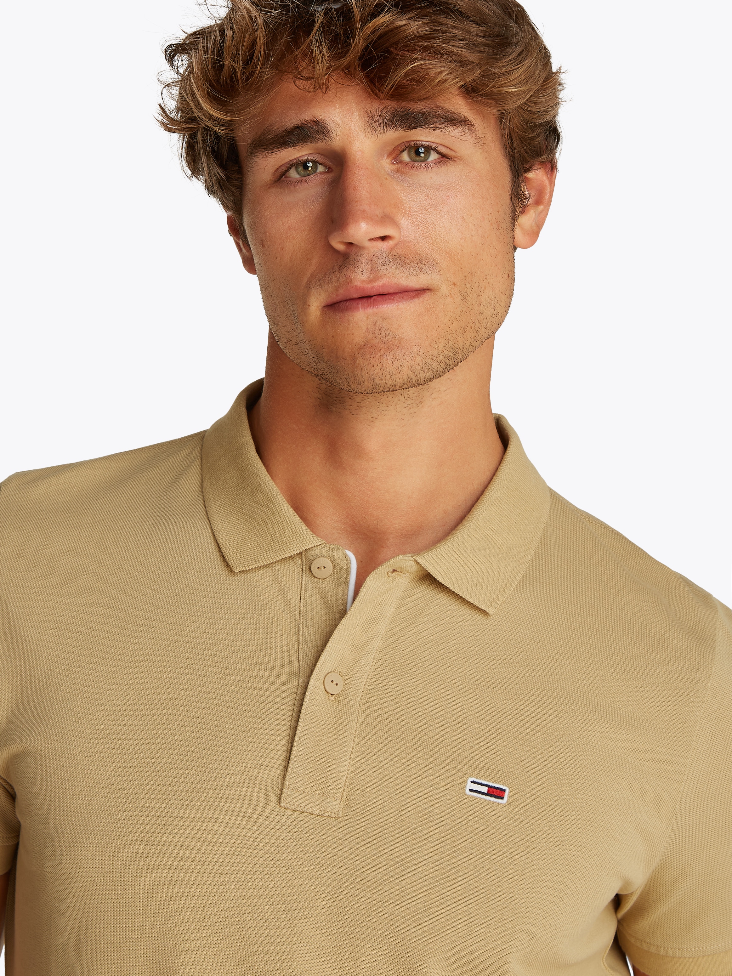 Tommy Jeans Poloshirt "TJM SLIM PLACKET POLO EXT" günstig online kaufen