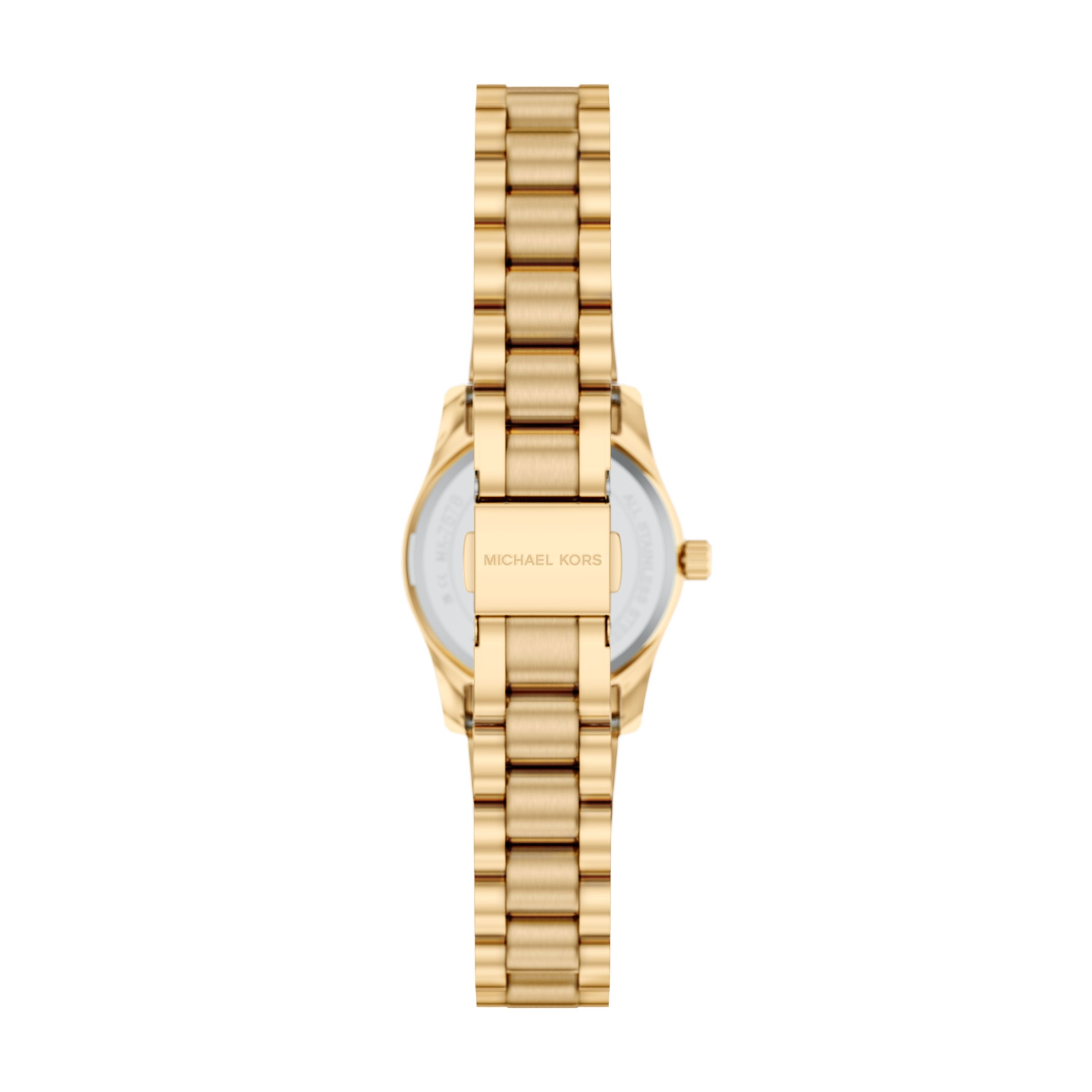 Michael Kors Lexington Quarzuhr Gelbgold Braun 8