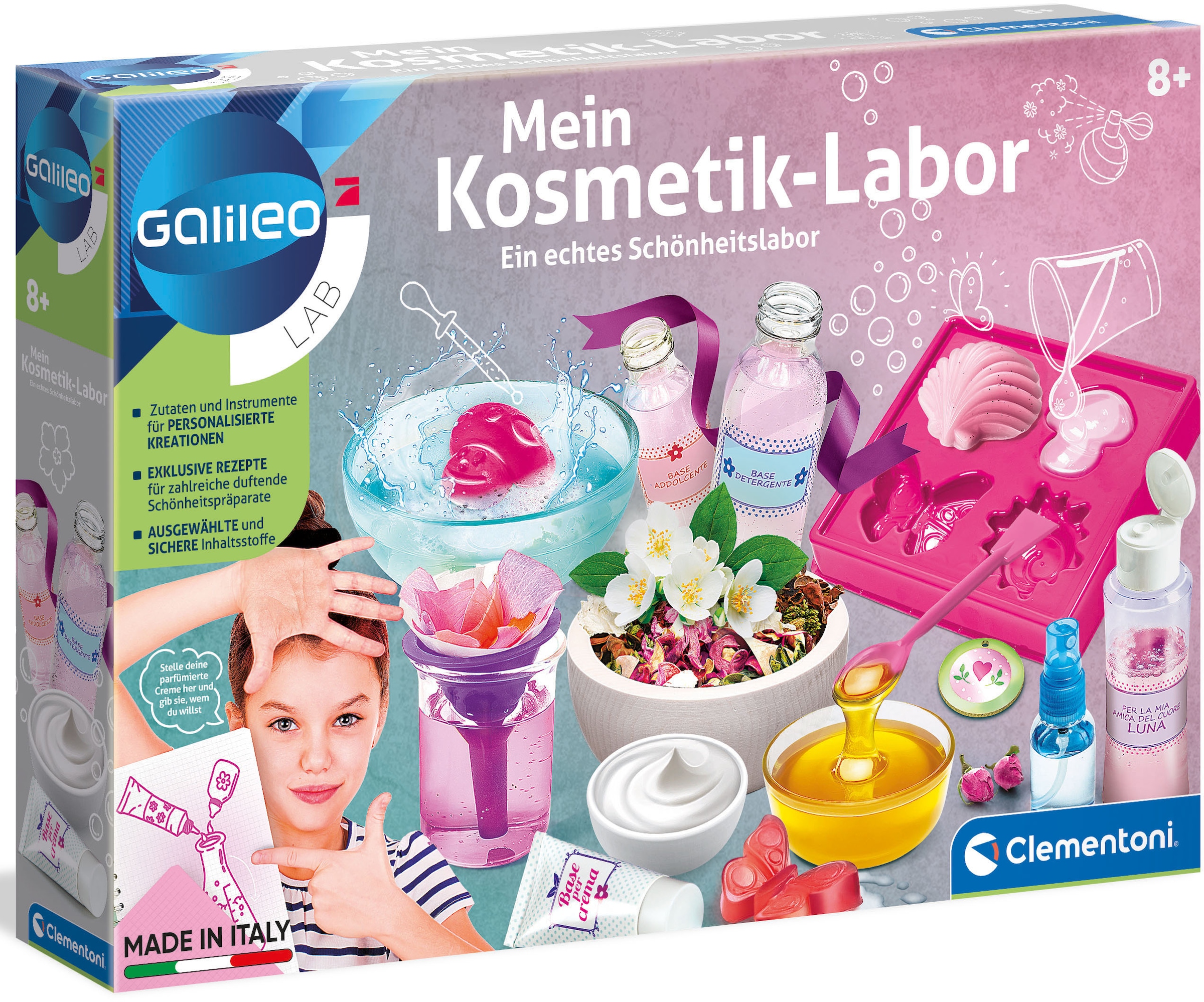 Clementoni® Experimentierkasten »Galileo, Mein Kosmetik-Labor«, Made in Europe