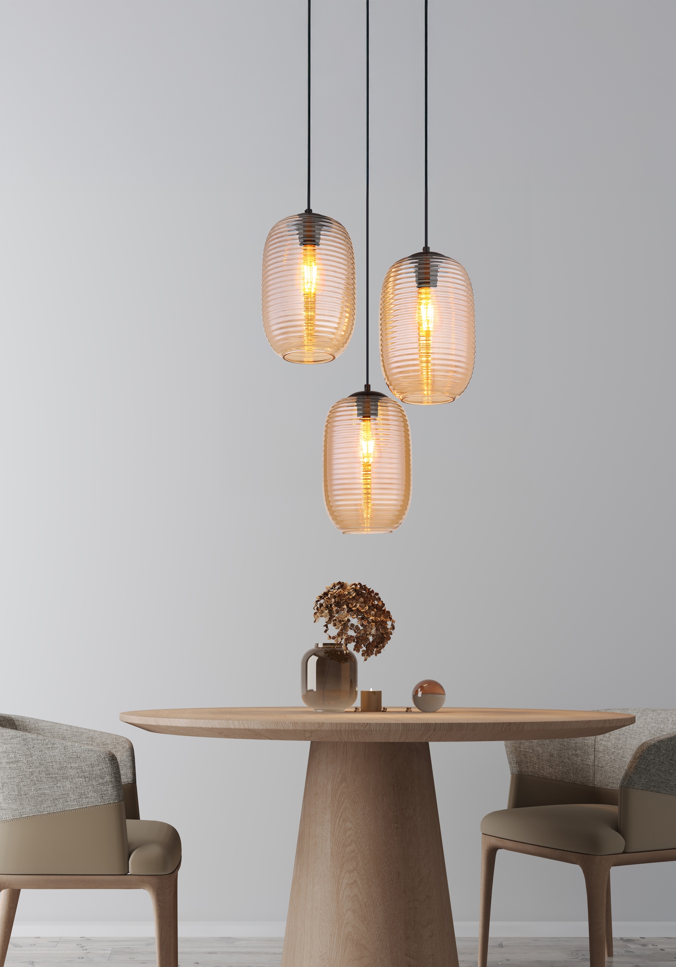 GLOBO LIGHTING Hängeleuchte »JEFREY« E27 1 Stk. Hängelampe Esszimmer-Leuchte Esstischleuchte Wohnzimmer