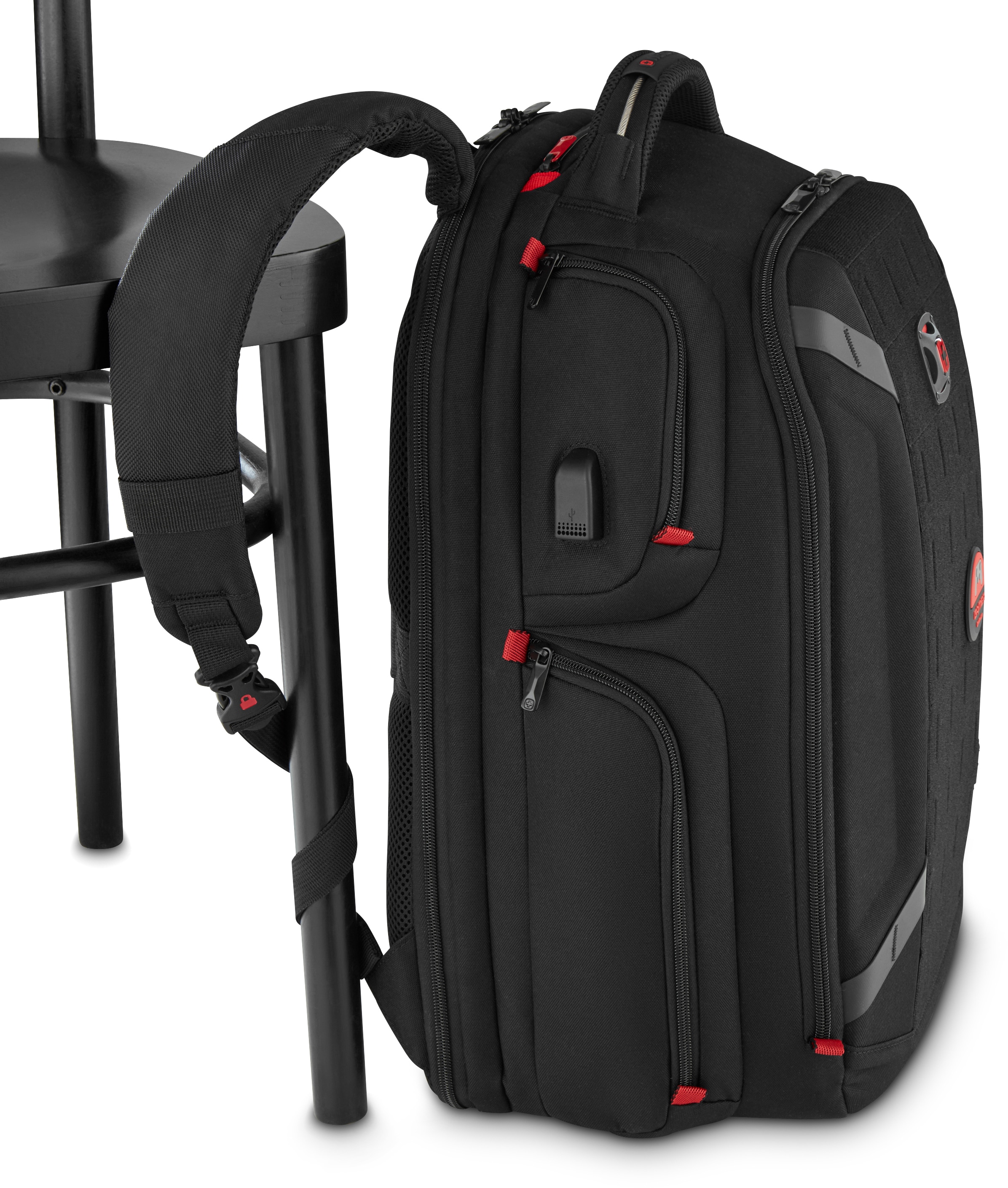 | inklusive Gaming-Laptop-Rucksack Laptoprucksack Laptops 17,3 Zoll, Wenger »PlayerOne online bis Zoll; für 17,3 kaufen USB-Schleuse schwarz«, BAUR