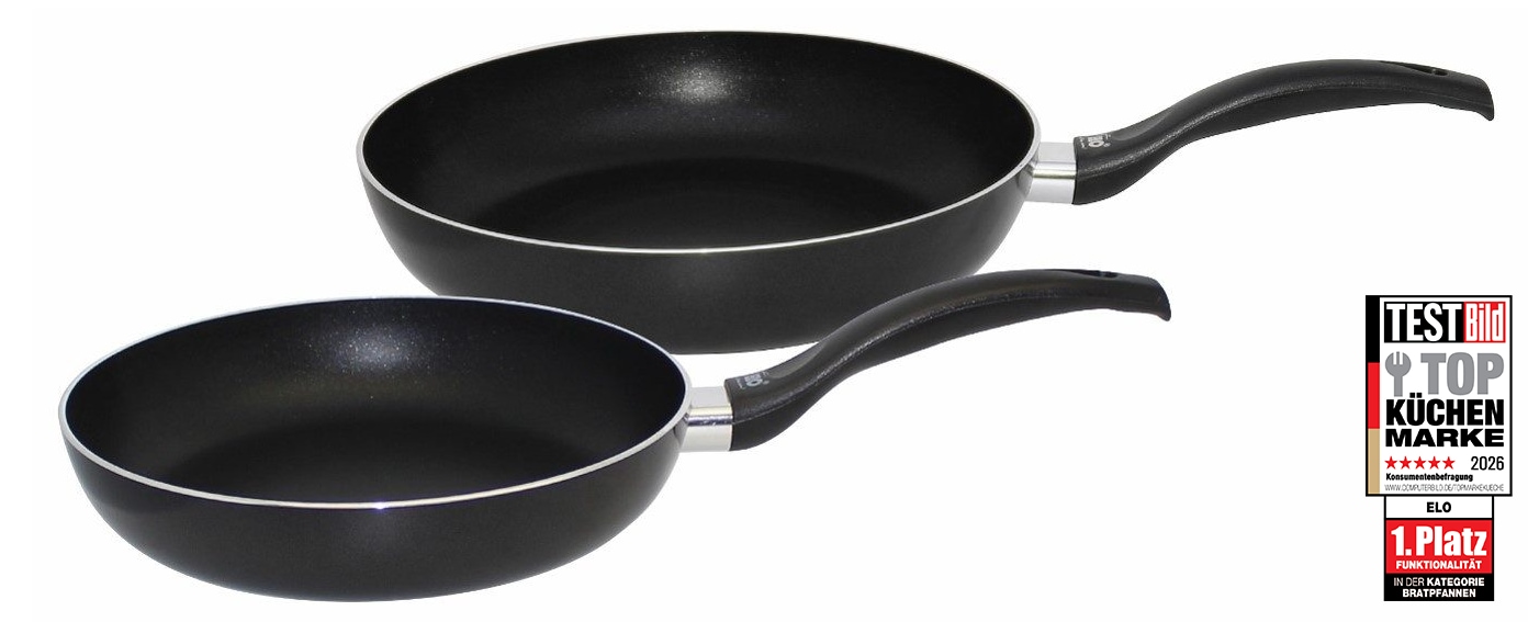 Elo Pfannen-Set "Ducto 2 teilig" Aluminium Set, je 1 Bratpfanne Ø 20/28 cm, 2 Stk. tlg. Induktion