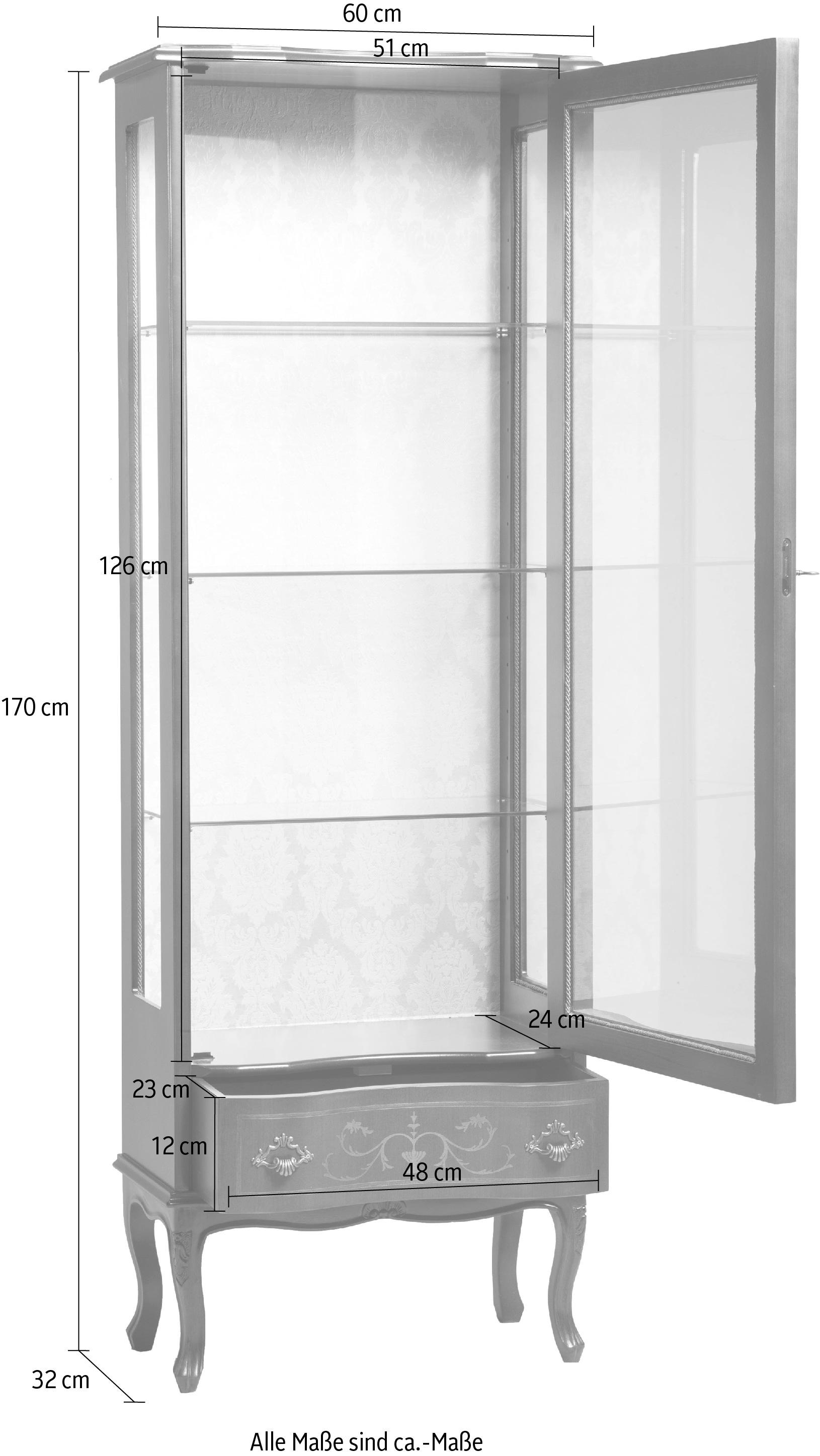 Home affaire Vitrine »PUCCINI 560«, Höhe 170 cm