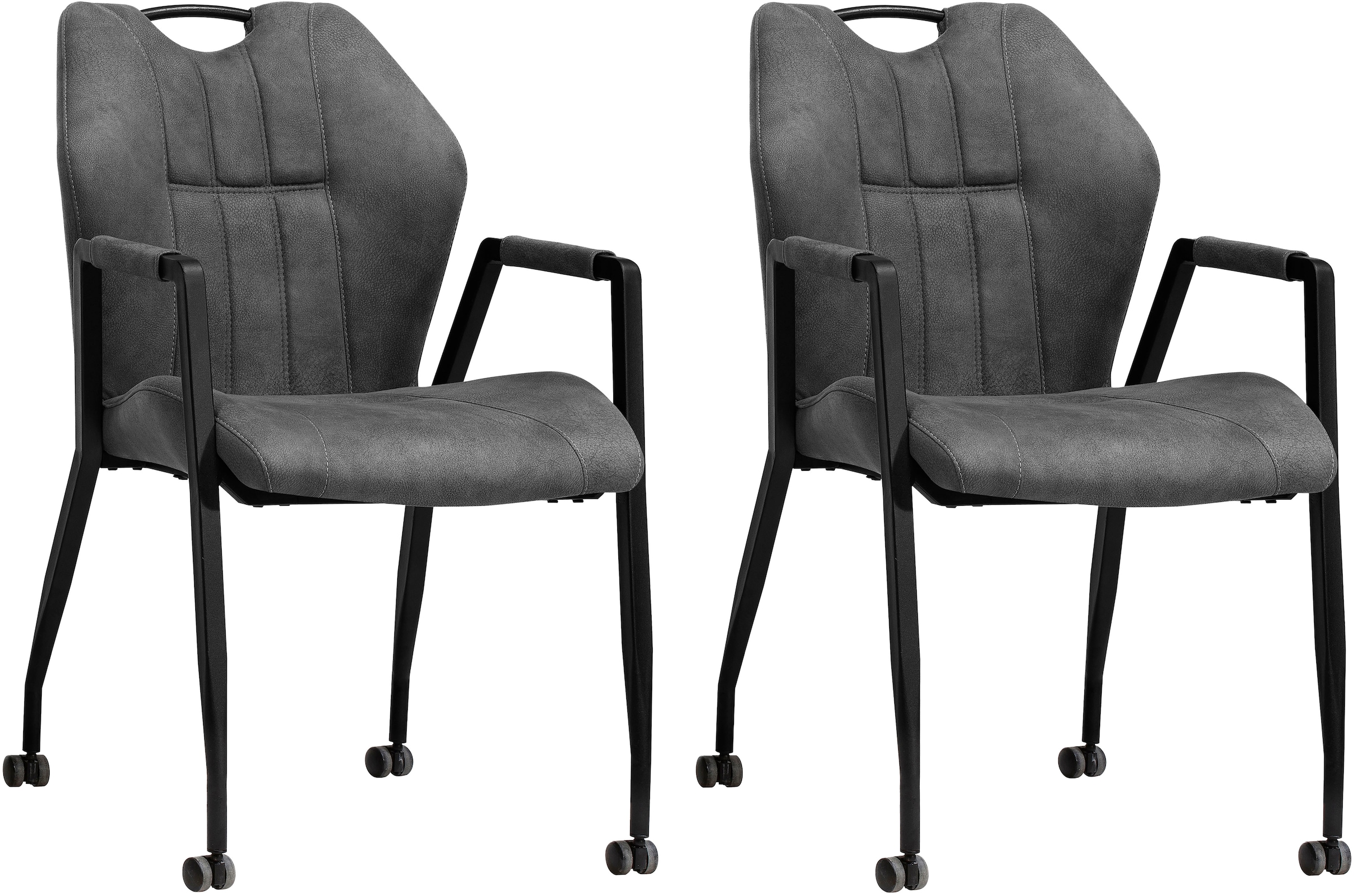 OMG Design Armlehnstuhl "Point" (Set) 2 Stk.Esszimmerstuhl mit Rollen, Büro günstig online kaufen