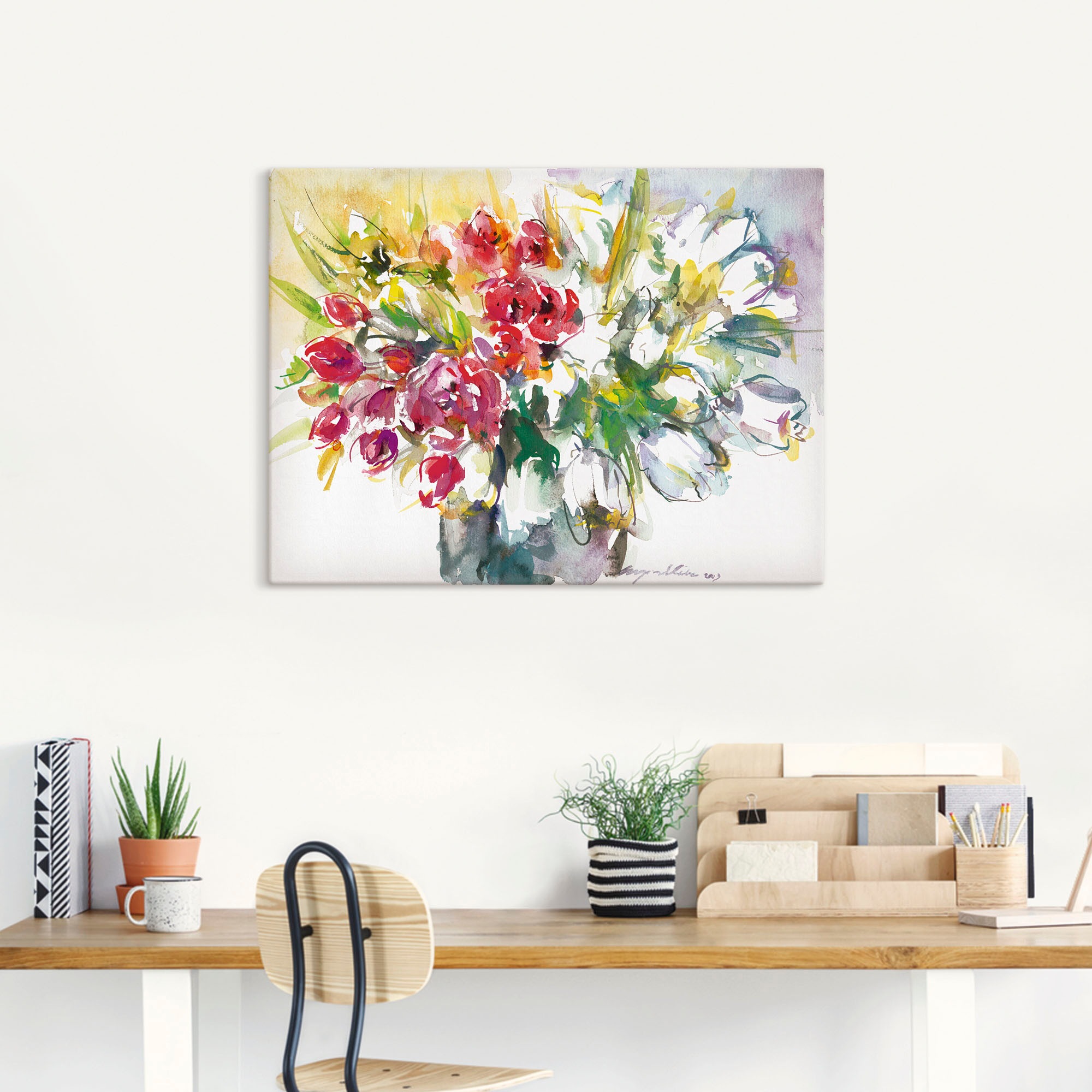 Artland Wandbild »Blumenstrauß IV«, Blumen, (1 St.), als Leinwandbild, Poster in verschied. Größen