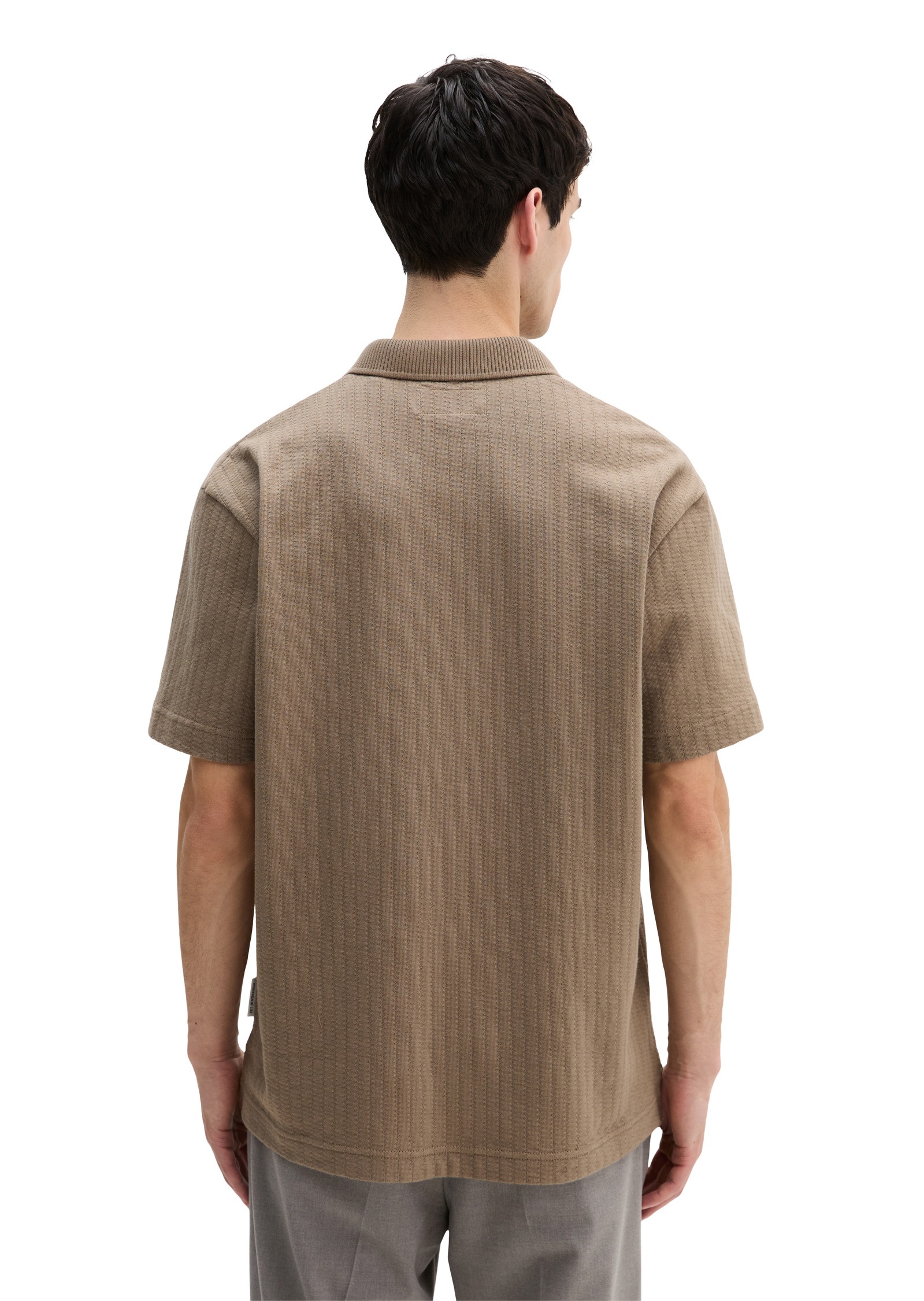 Marc O'Polo Poloshirt »aus schwerem Ripp-Jersey«