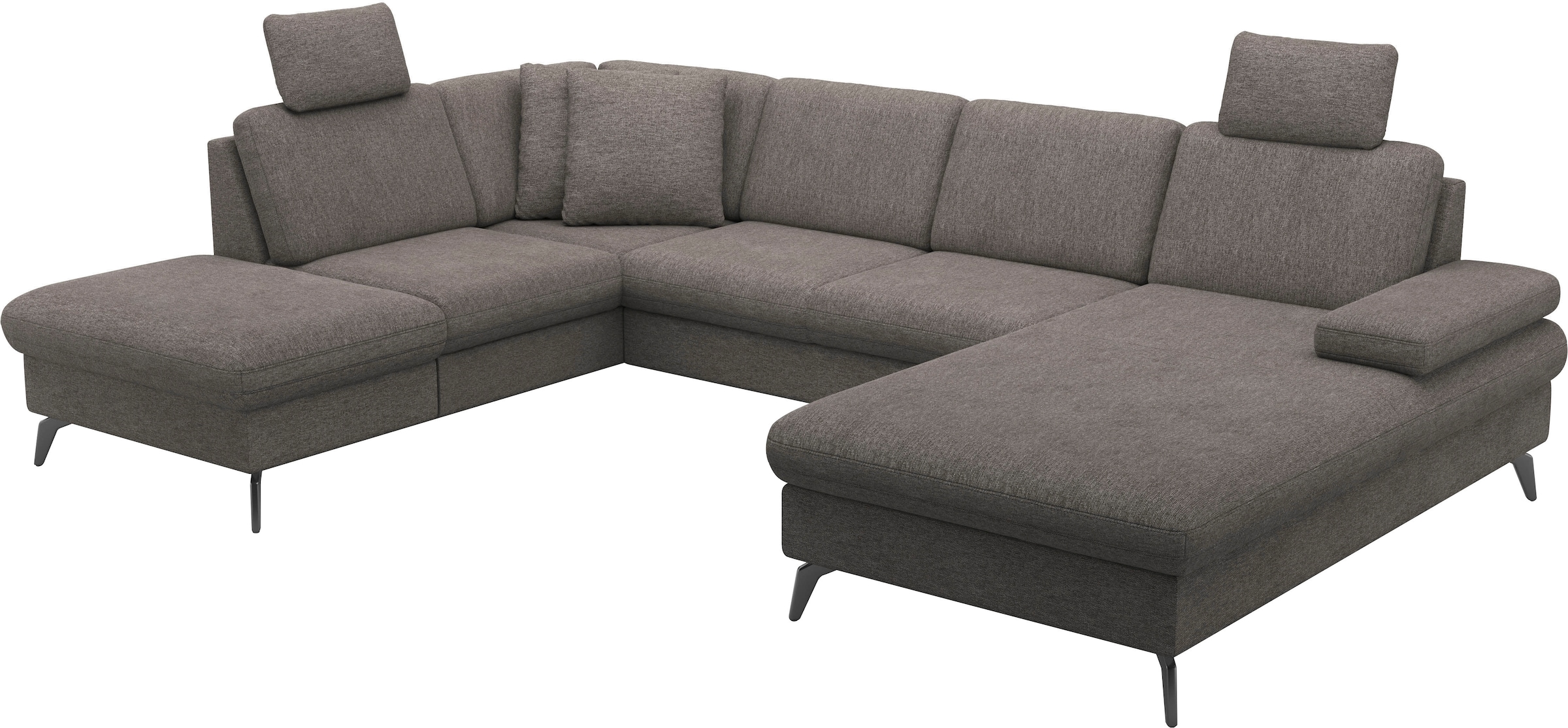 sit&more Wohnlandschaft »Morris Jubi U-Form«, inkl. Armteilfunktion und 1 Zierkissen, wahlweise mit Bettfunktion