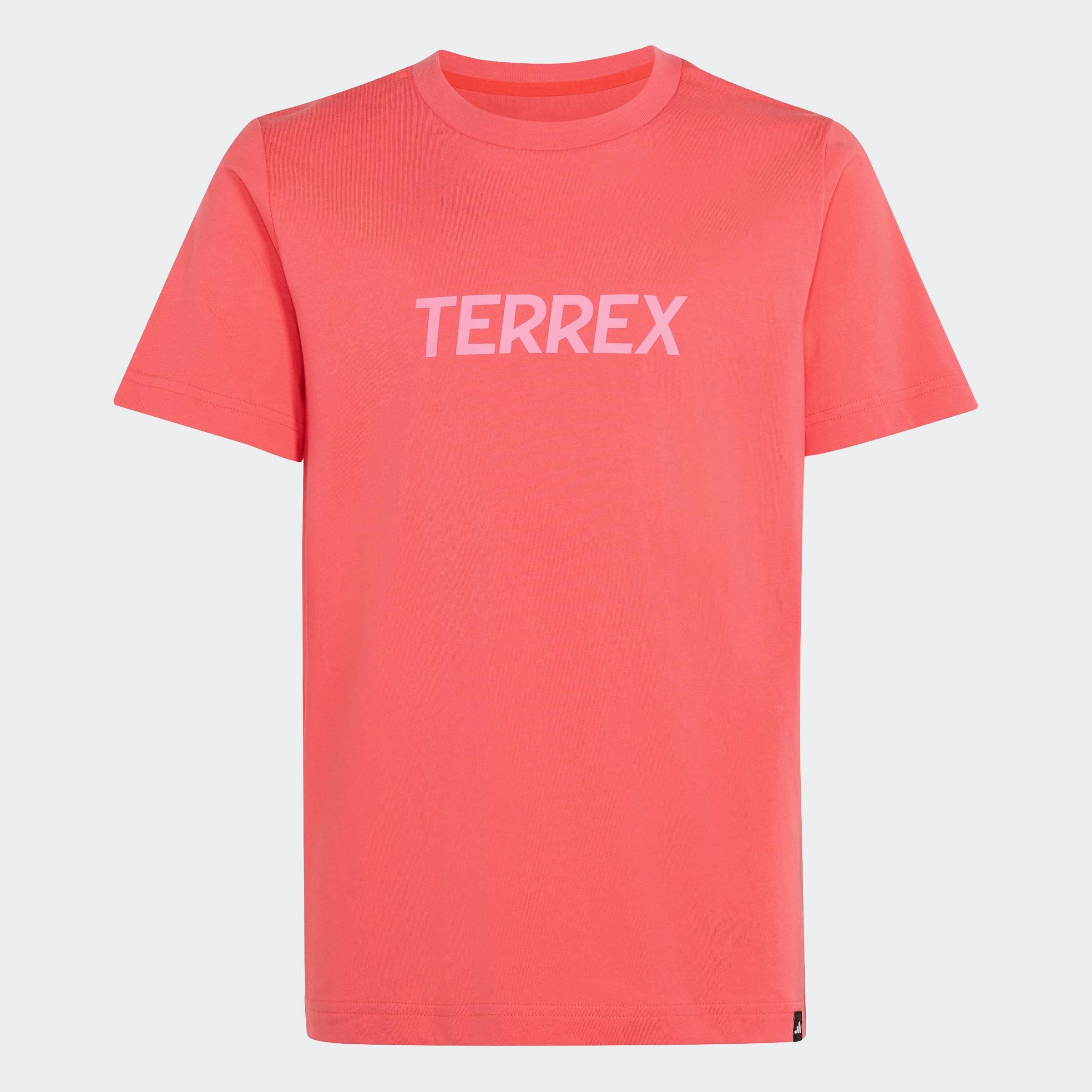adidas TERREX "K MT LOGO TEE" für Kinder, mit Rundhalsausschnitt, ohne Verschluss, aus Baumwolle
