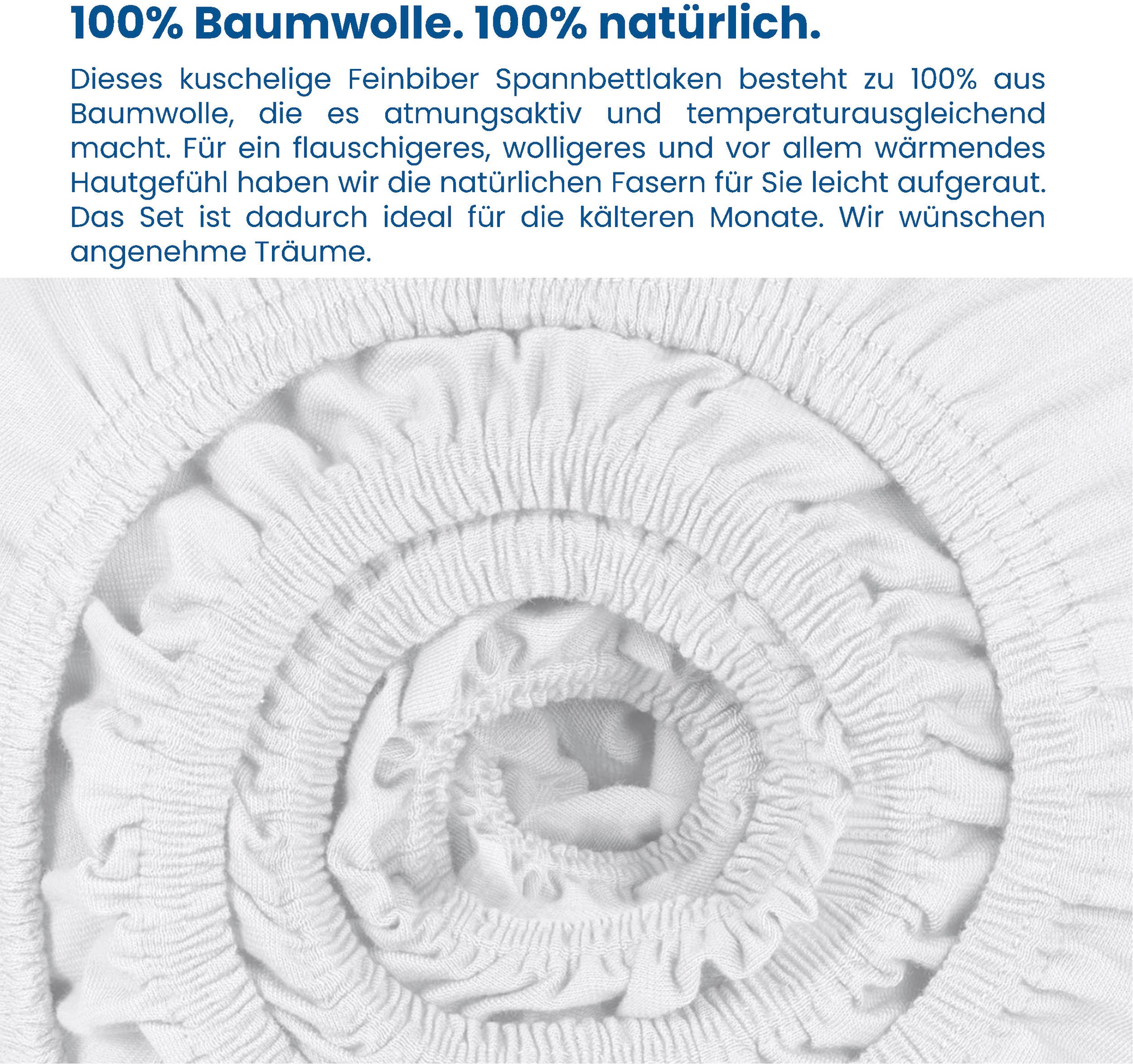 Schiesser Spannbettlaken »Finni aus wärmender Baumwolle«, für Matratzen bis zu 18 cm Höhe, Made in Green