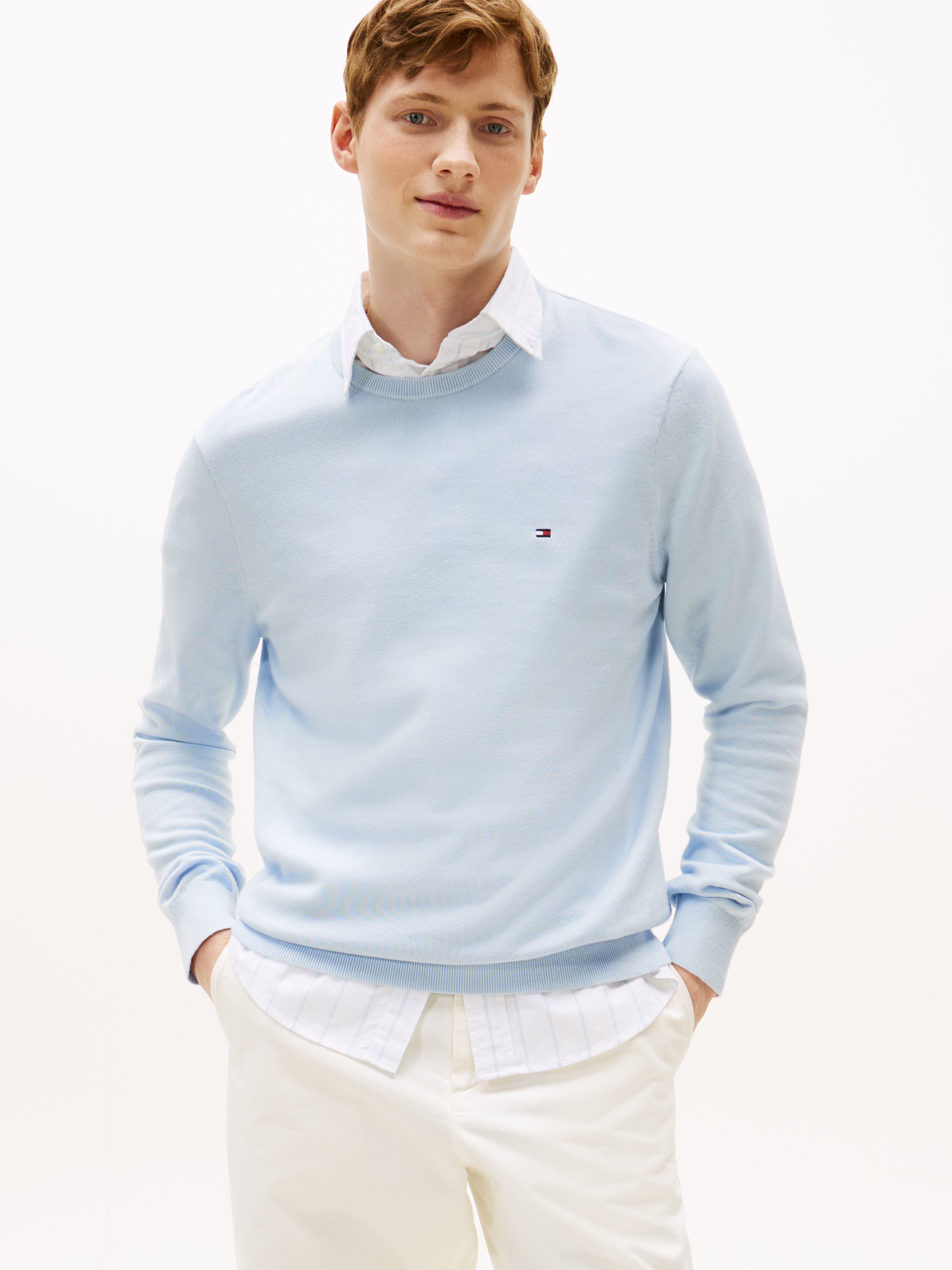Tommy Hilfiger Rundhalspullover "ESSENTIAL COTTON CREW NECK" günstig online kaufen