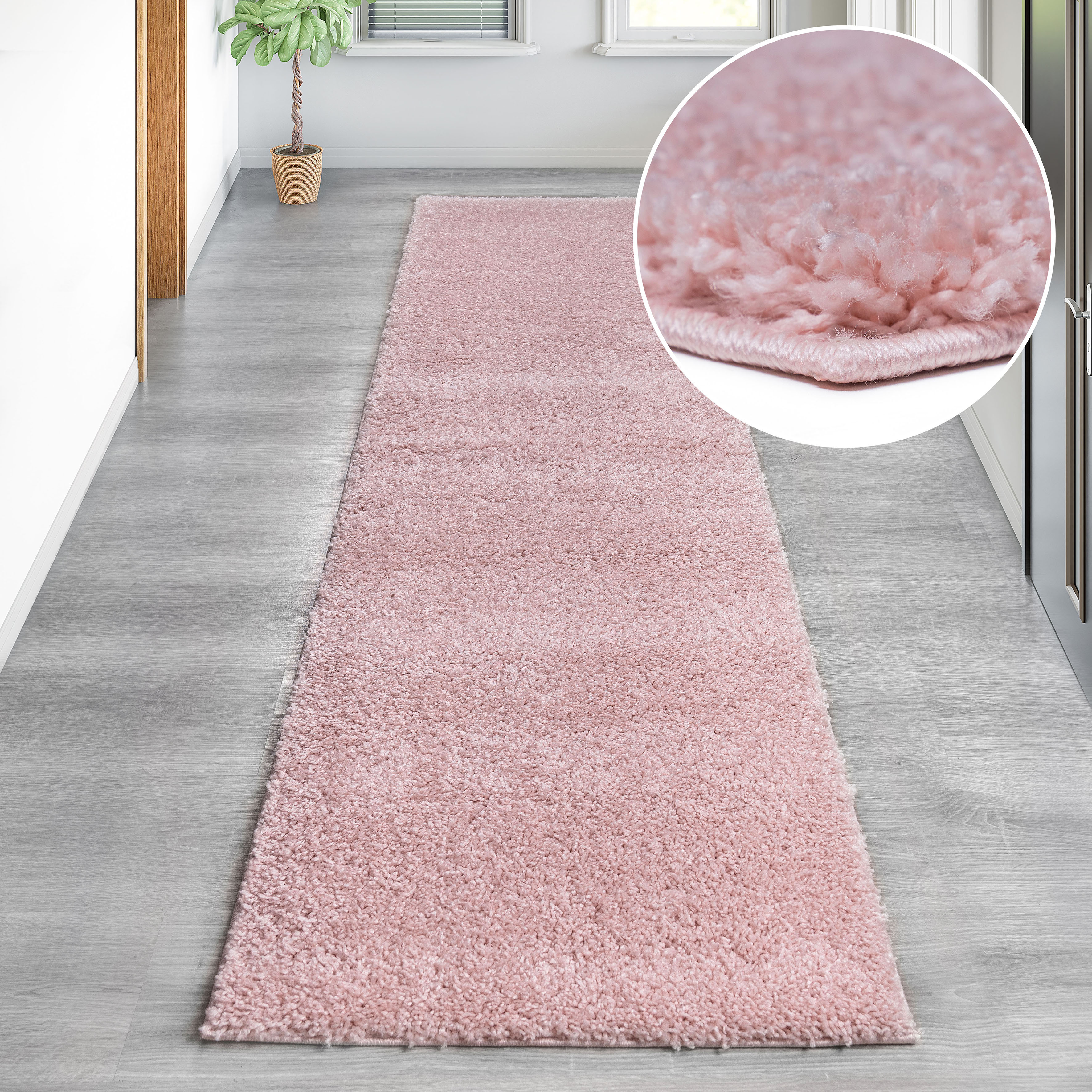 OTTO home Hochflor-Teppich "Viva Shaggy, in Standard- und Premium-Qualität, 30 mm oder 45 mm Höhe" rechteckig 45 mm Höhe Uni Farben, einfarbig, weich, kuschelig, Läufer, Kundenliebling