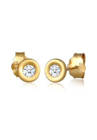 Diamore Paar Ohrstecker »Klassisch Solitär Diamant (0.12 ct.) 585 Gelbgold« kaufen