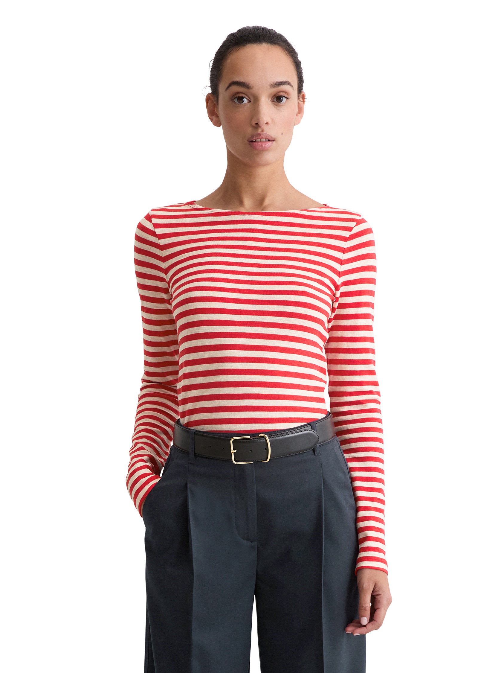 Marc OPolo Langarmshirt "aus Organic Cotton Slub Jersey" günstig online kaufen