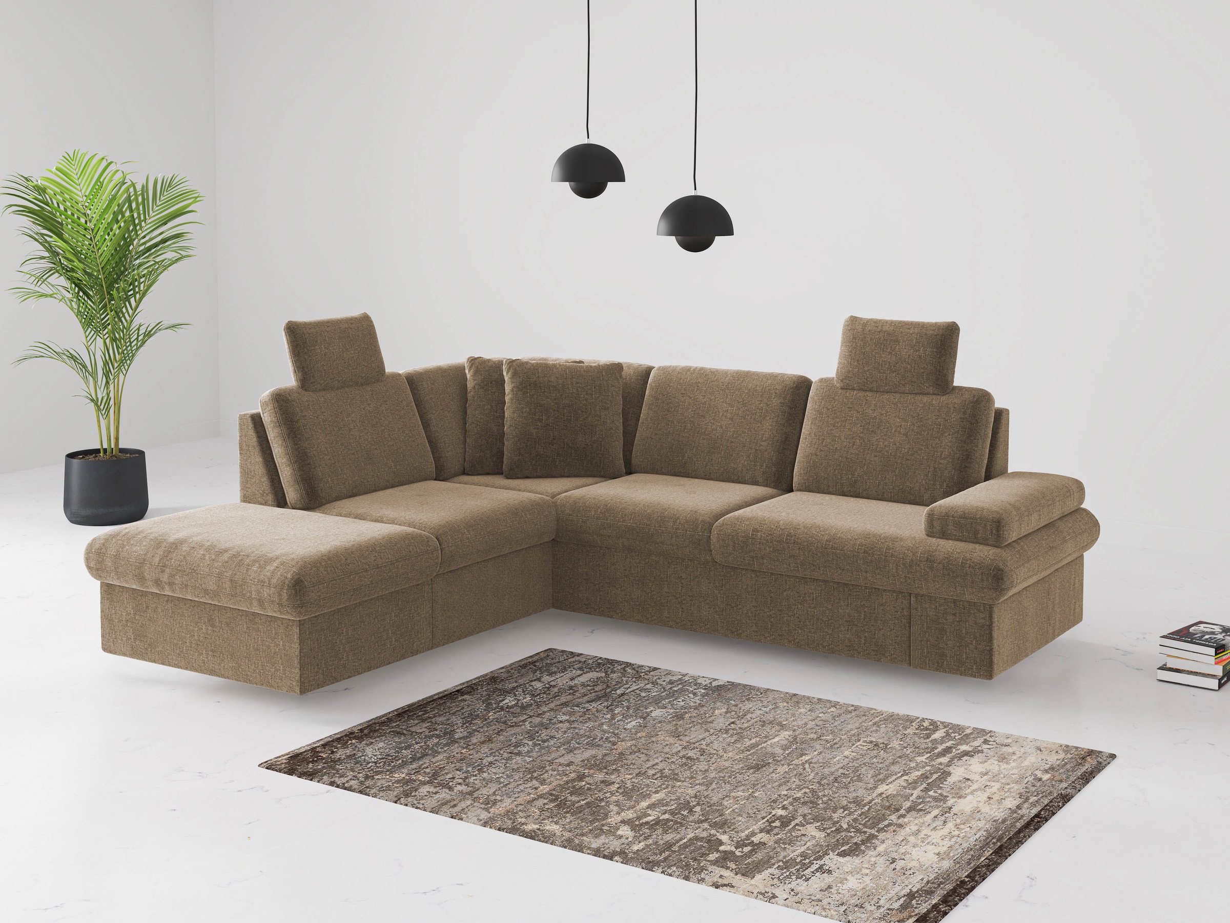 sit&more Ecksofa "Moreno L-Form, B: 238 cm", mit Armteilverstellung, option günstig online kaufen