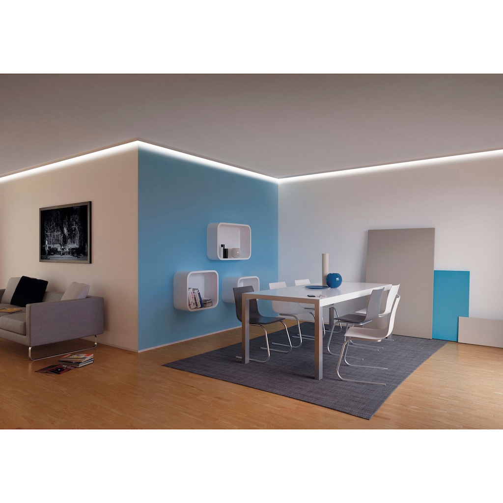 Paulmann LED-Streifen »Corner Profil 100 cm Grau, Kunststoff Grau, Kunststoff«