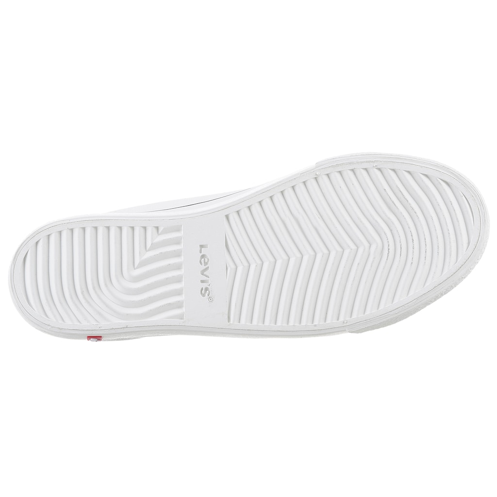 Levi's® Plateausneaker »LS2 S MID«, mit farbiger Sohlen-Umrahmung, Freizeitschuh, Halbschuh, Schnürschuh