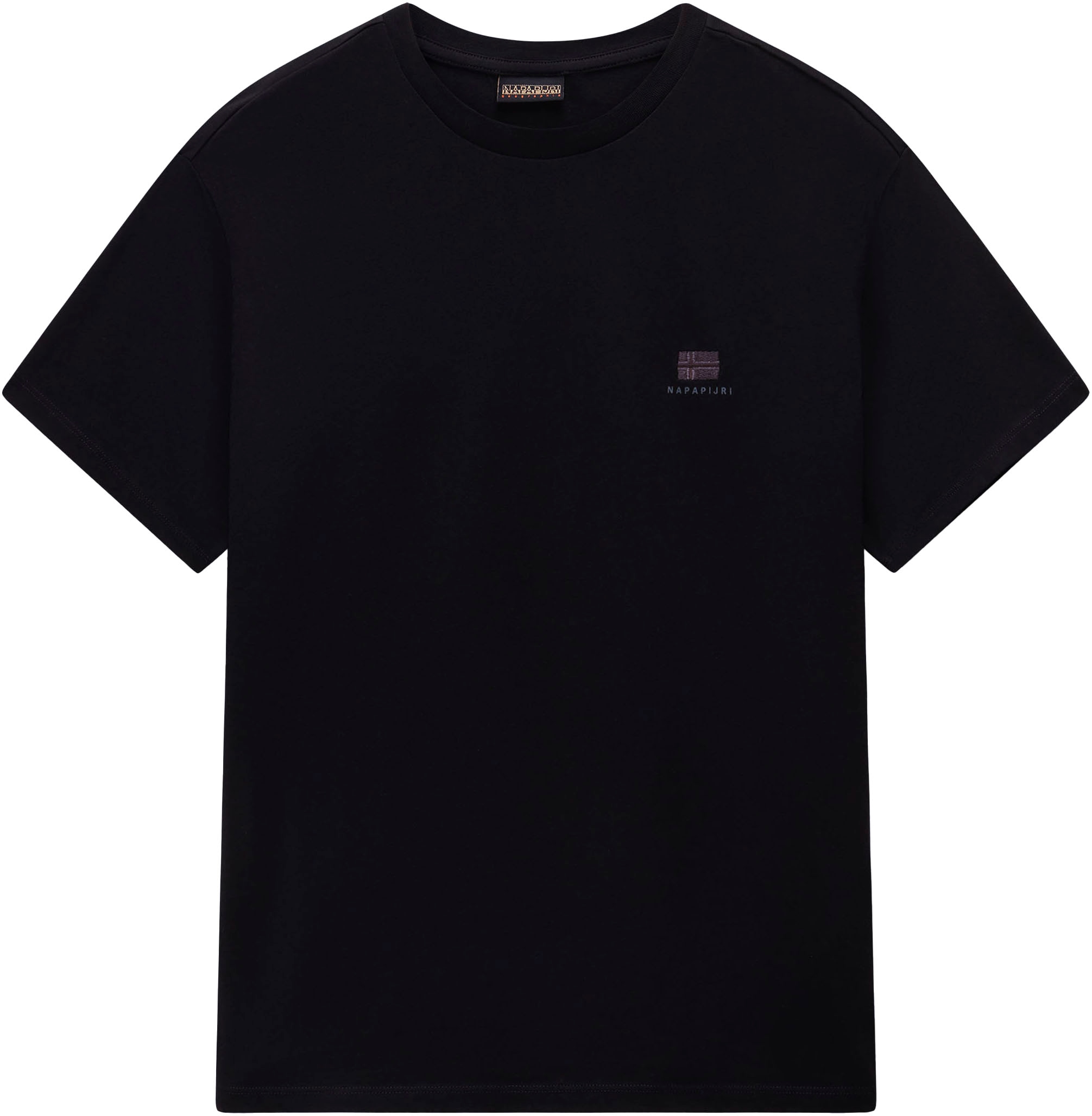 Napapijri T-Shirt "S-NINA 941 BLACK BEAUTY" mit klassischem Rundhalsausschnitt, aus Baumwolle in Single Jersey